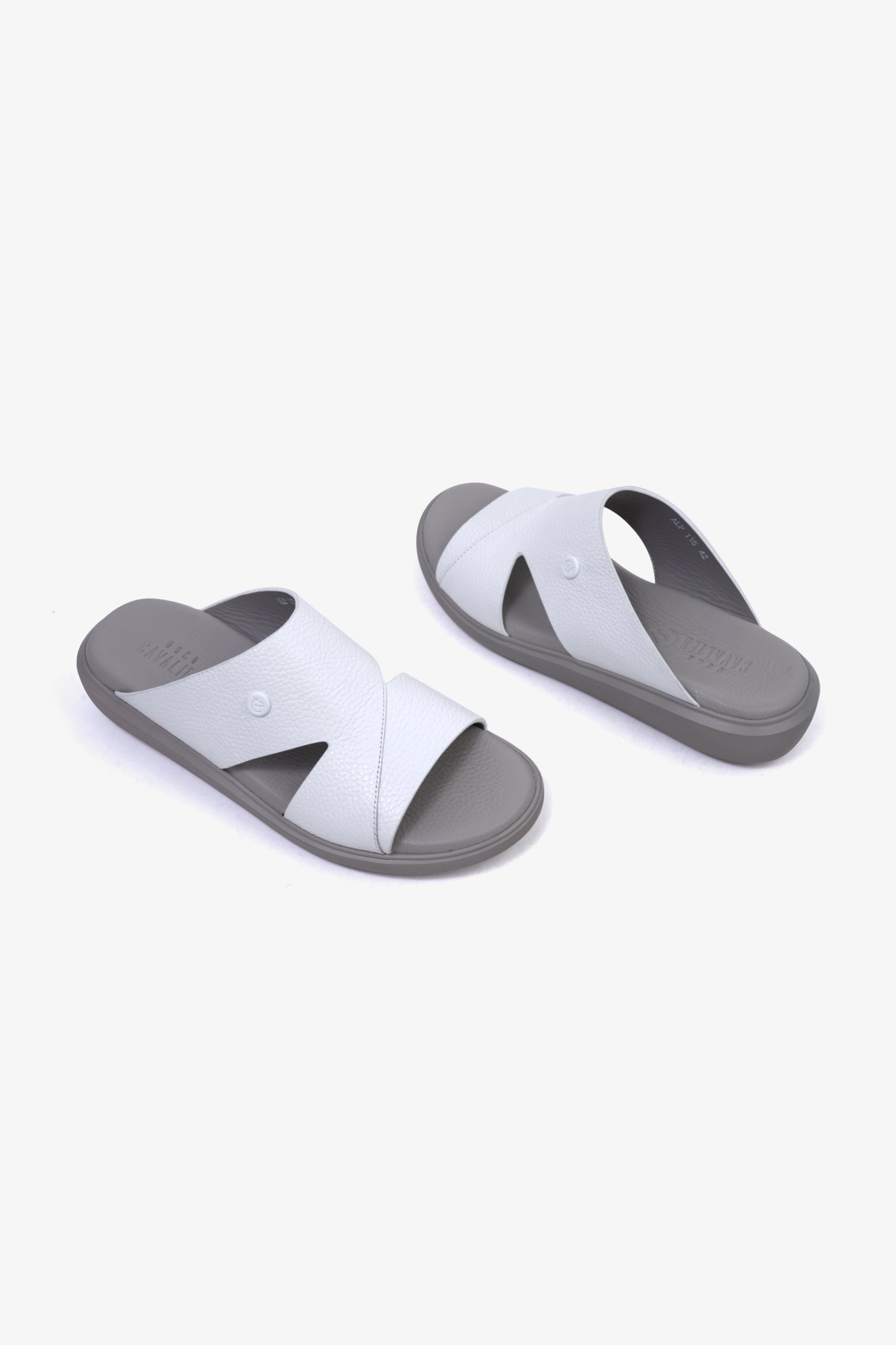 UOMO CAVALIER MENS SANDALS  -  ALP 115 WHITE - Seventy7