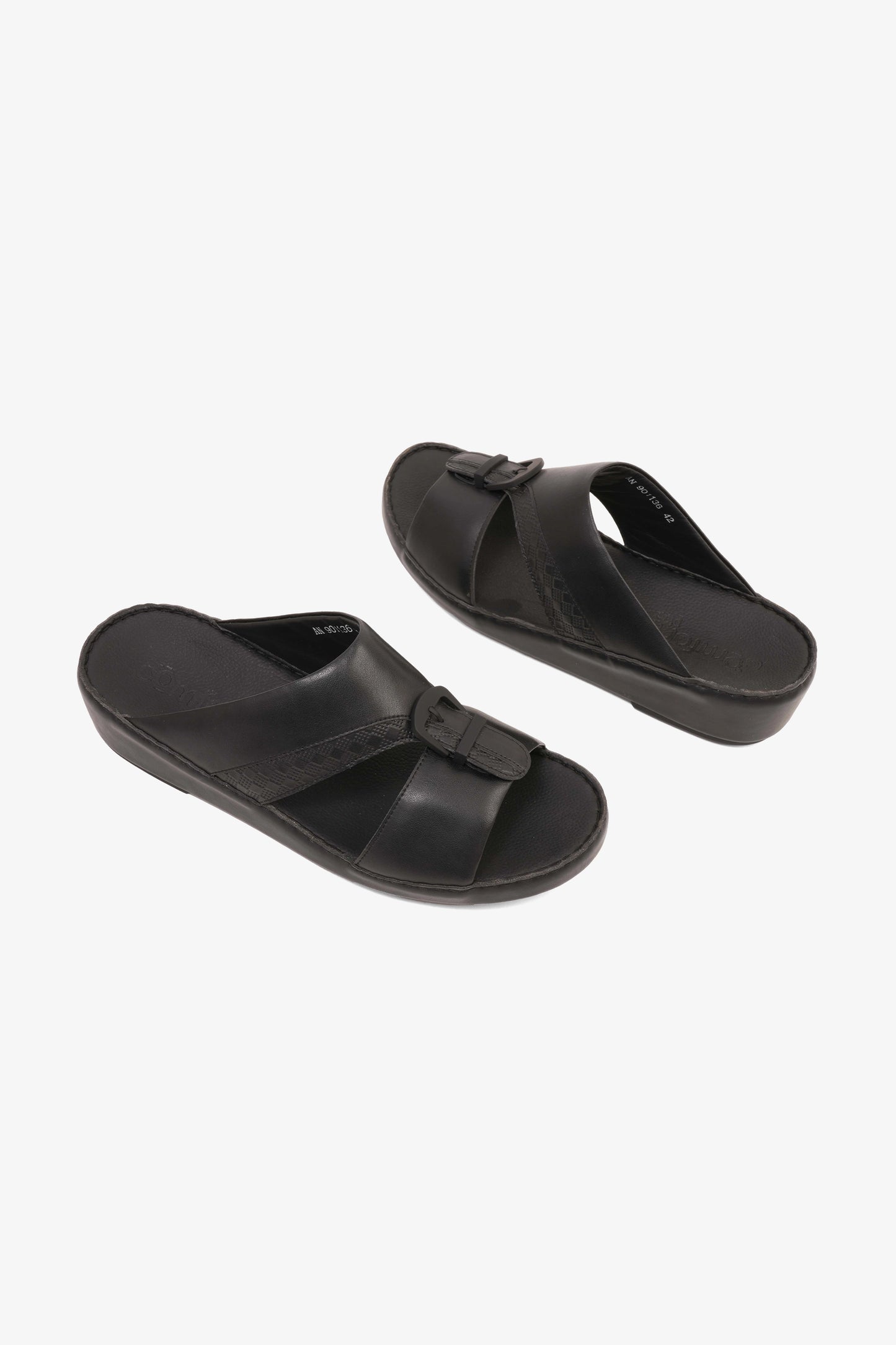 COMFORT PLUS MENS SANDALS - 9011 36 BLACK - Seventy7