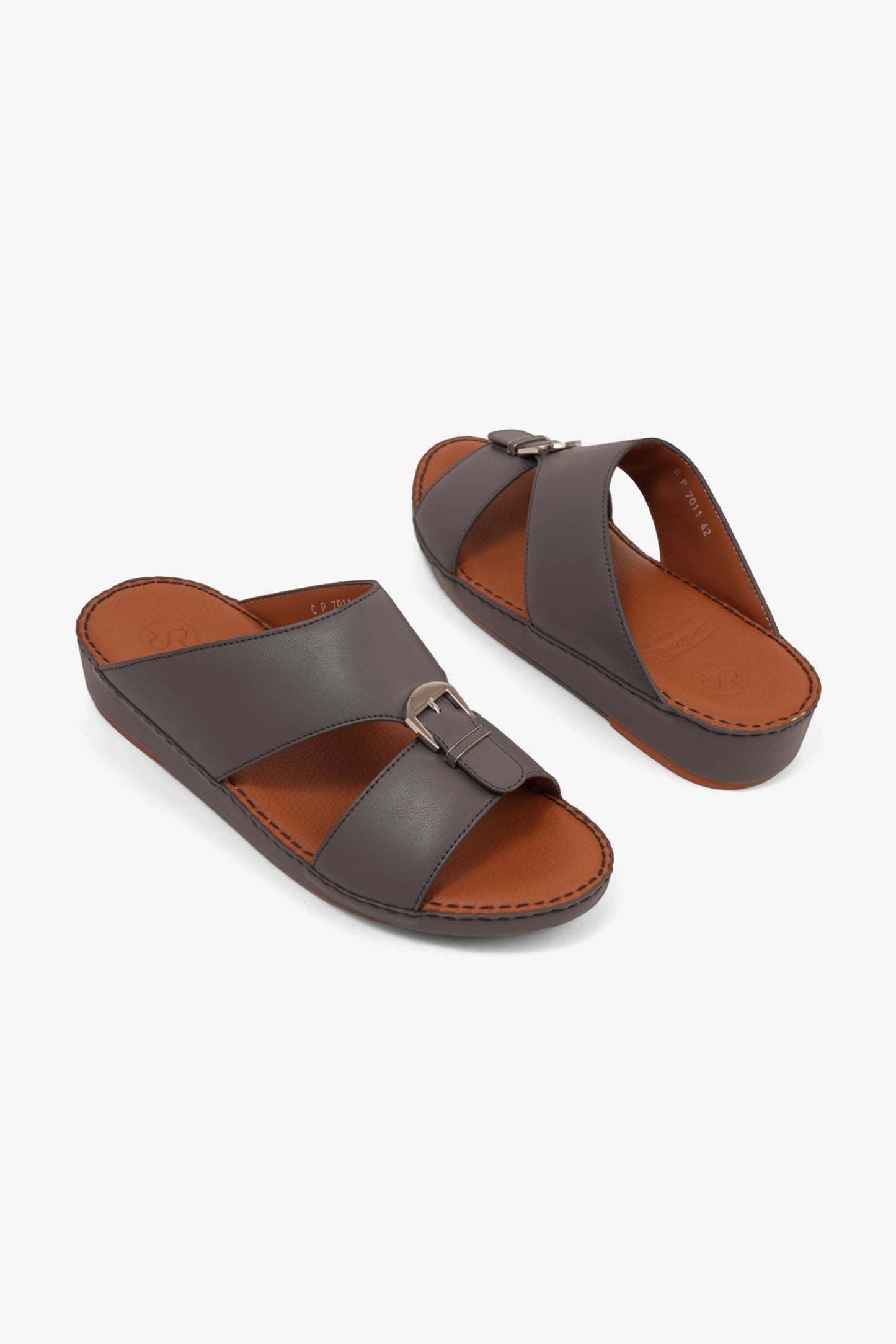 COMFORT PLUS MENS SANDALS - 7011 DARK GREY - Seventy7