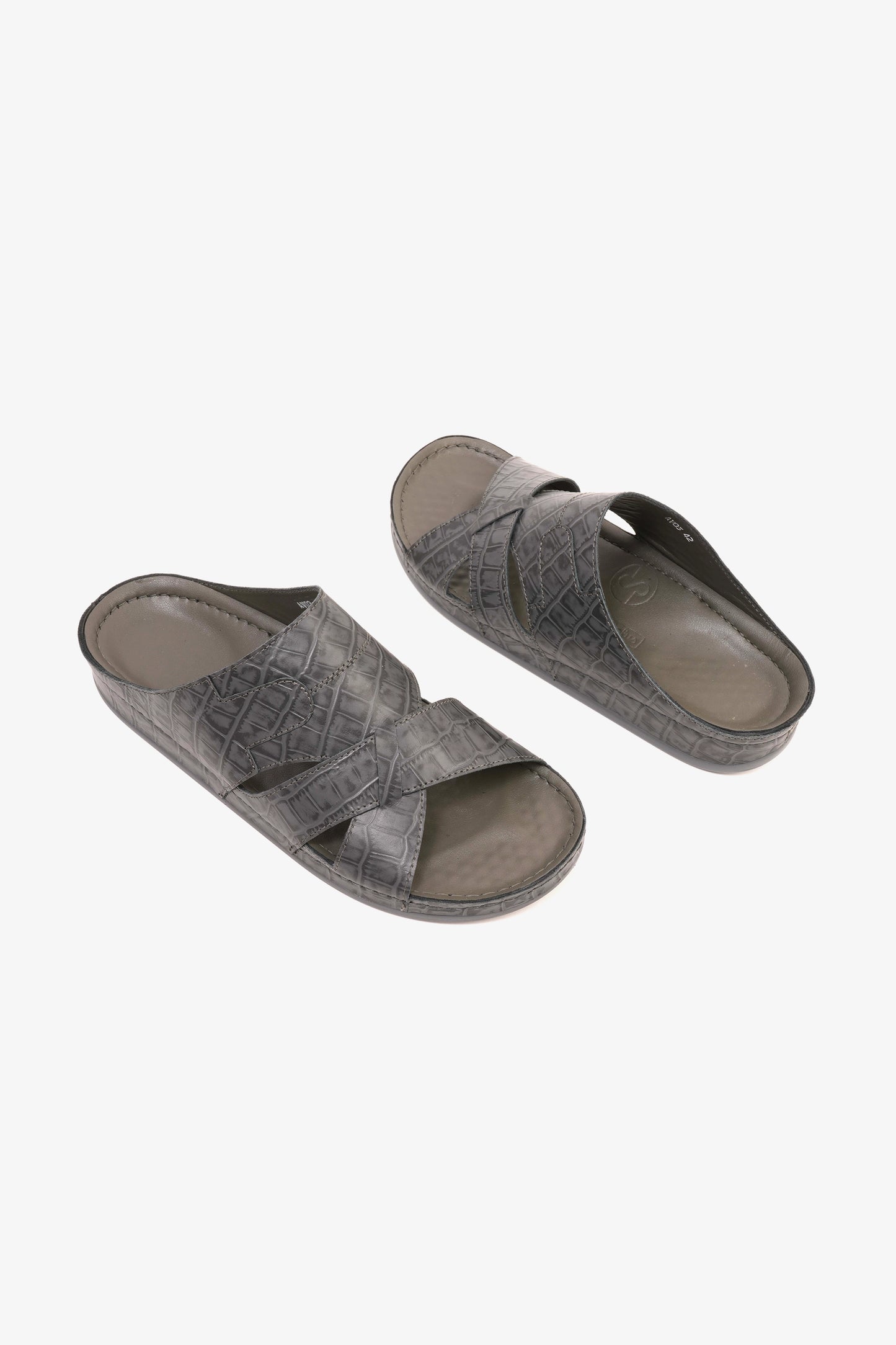 COMFORT PLUS MENS SANDALS  -  AV03 GREY - Seventy7