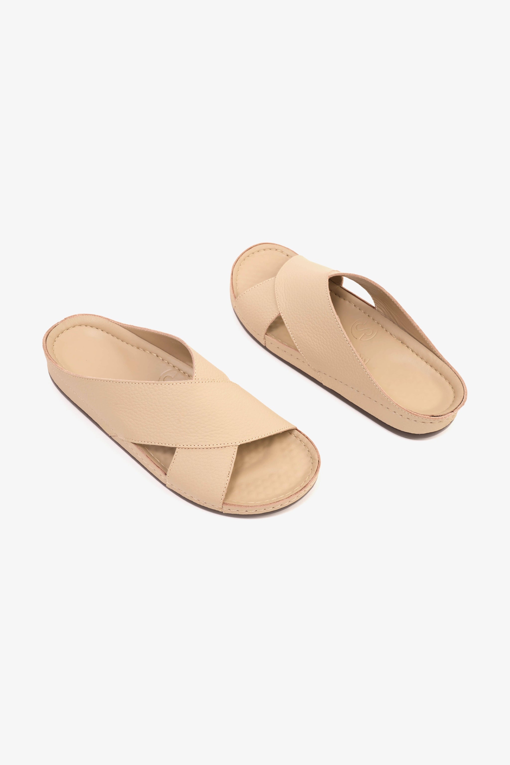 COMFORT PLUS MENS SANDALS - AV06 BEIGE - Seventy7
