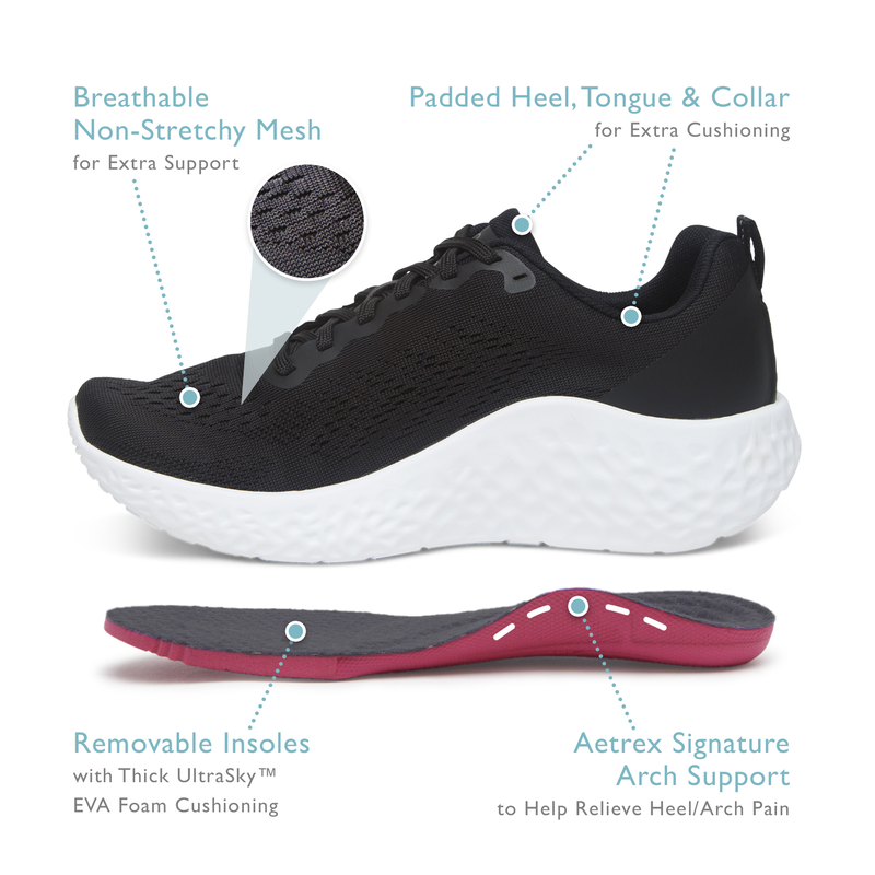 DANIKA ARCH SUPPORT SNEAKER WHITE - Seventy7