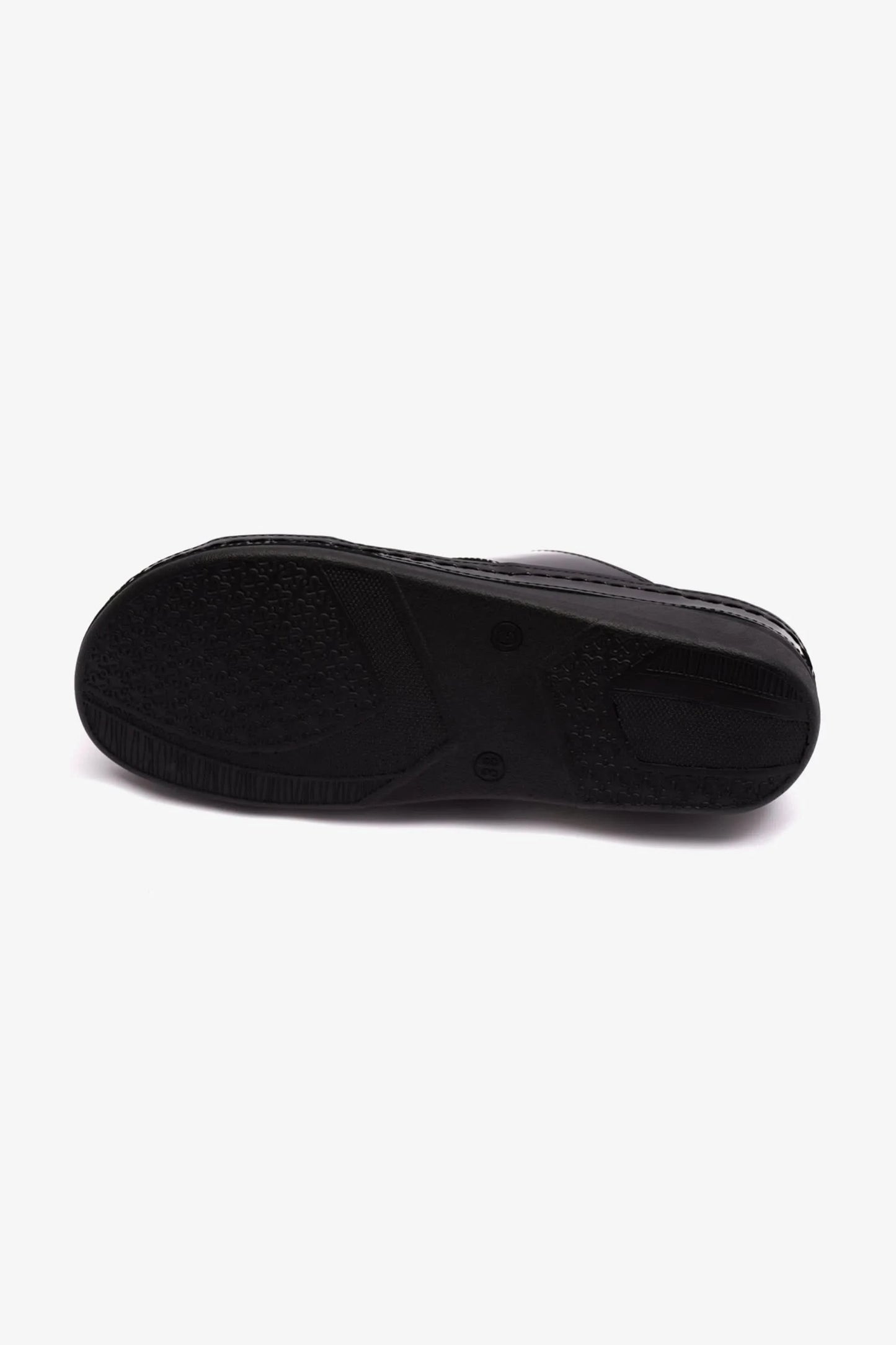 COMFORT PLUS WOMENS LOW HEEL SOFT FOOTBED SANDALS BLACK - Seventy7