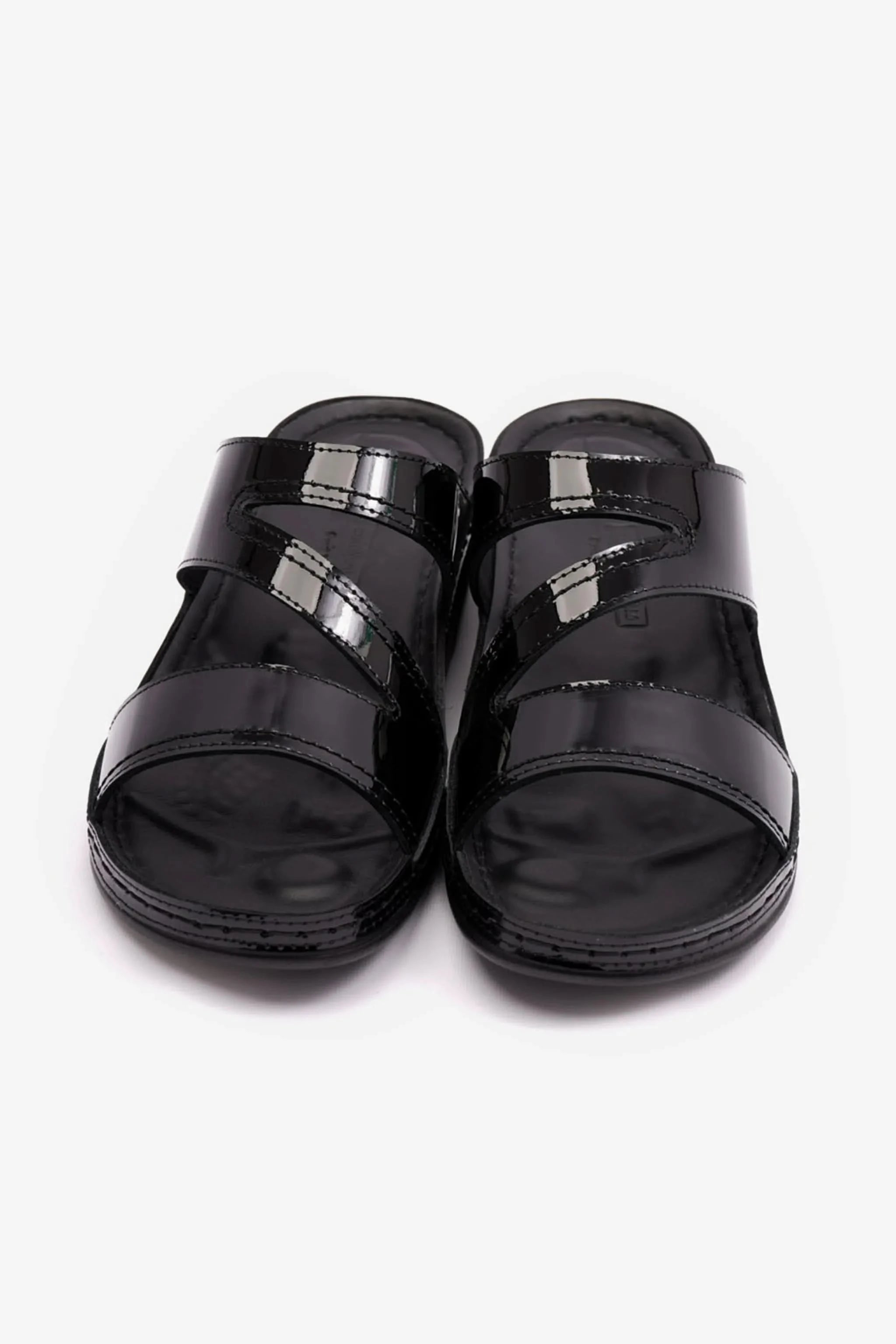COMFORT PLUS WOMENS LOW HEEL SOFT FOOTBED SANDALS BLACK - Seventy7