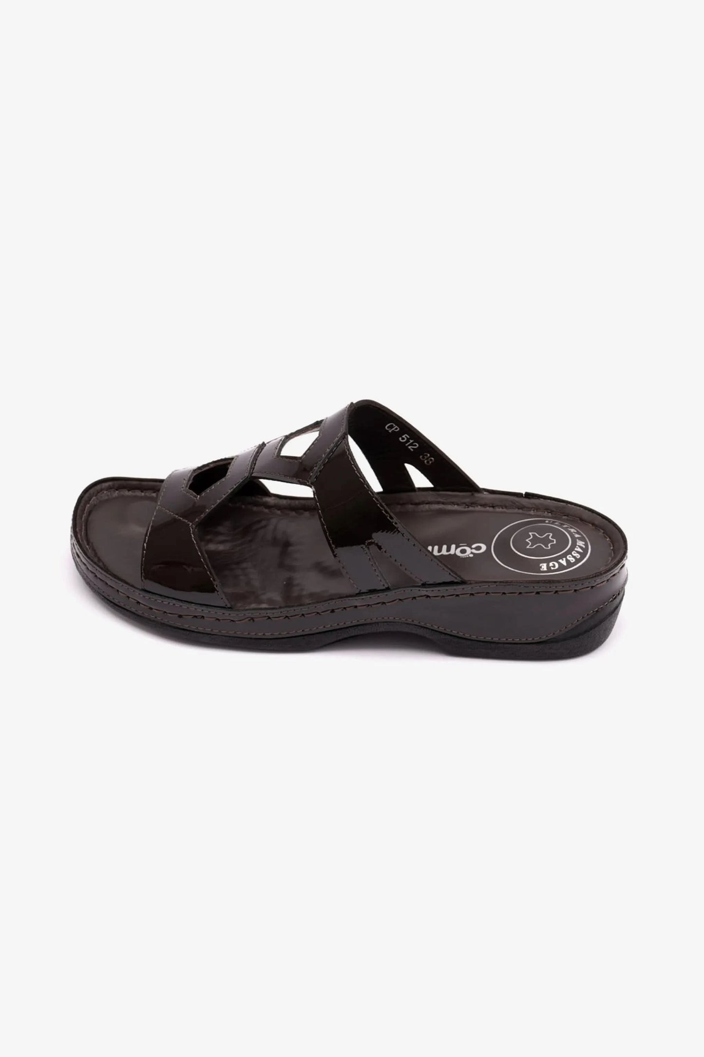 COMFORT PLUS ULTRA MASSAGE POINT WOMENS SANDAL BROWN - Seventy7