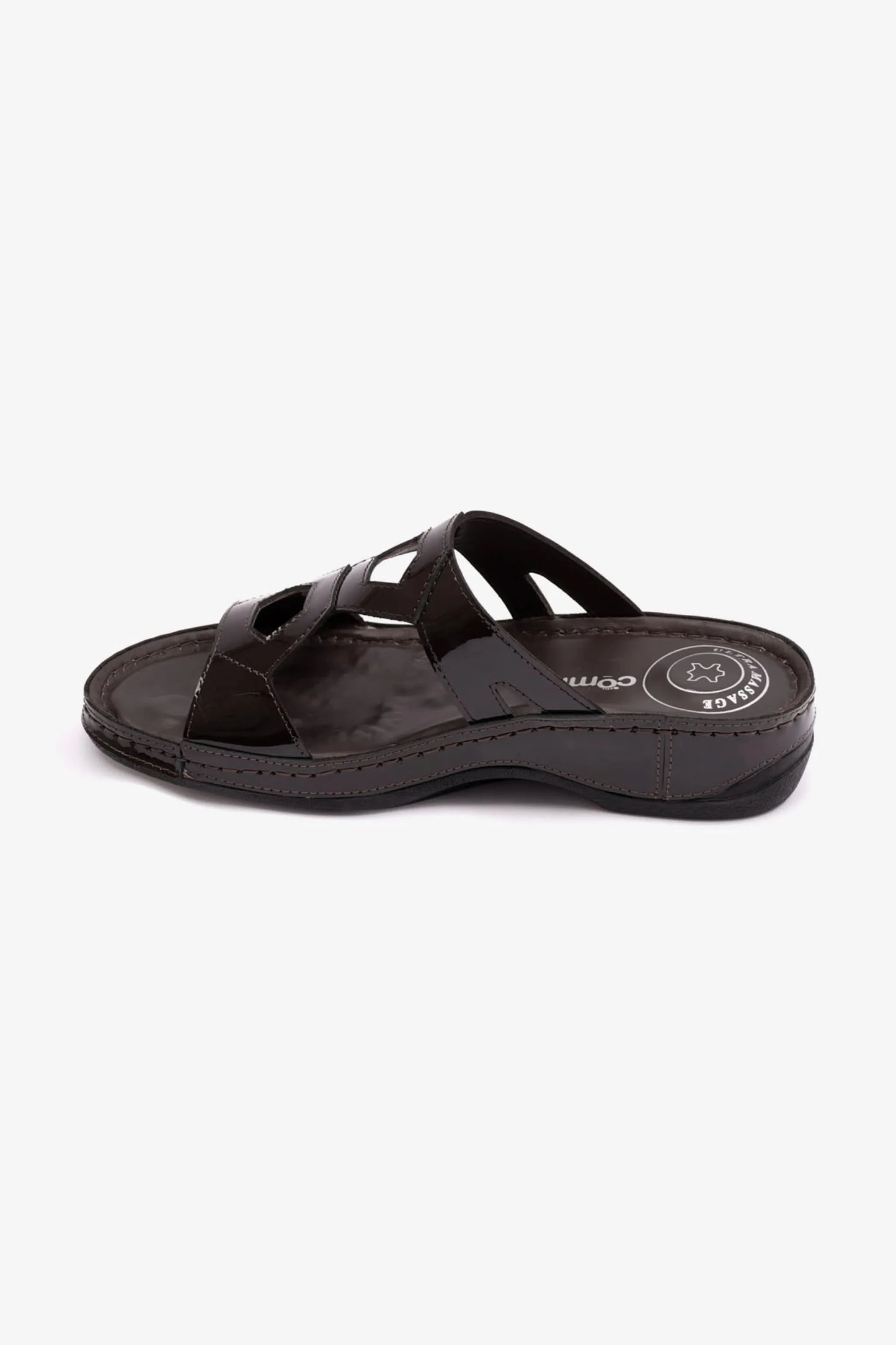 COMFORT PLUS ULTRA MASSAGE POINT WOMENS SANDAL BROWN - Seventy7