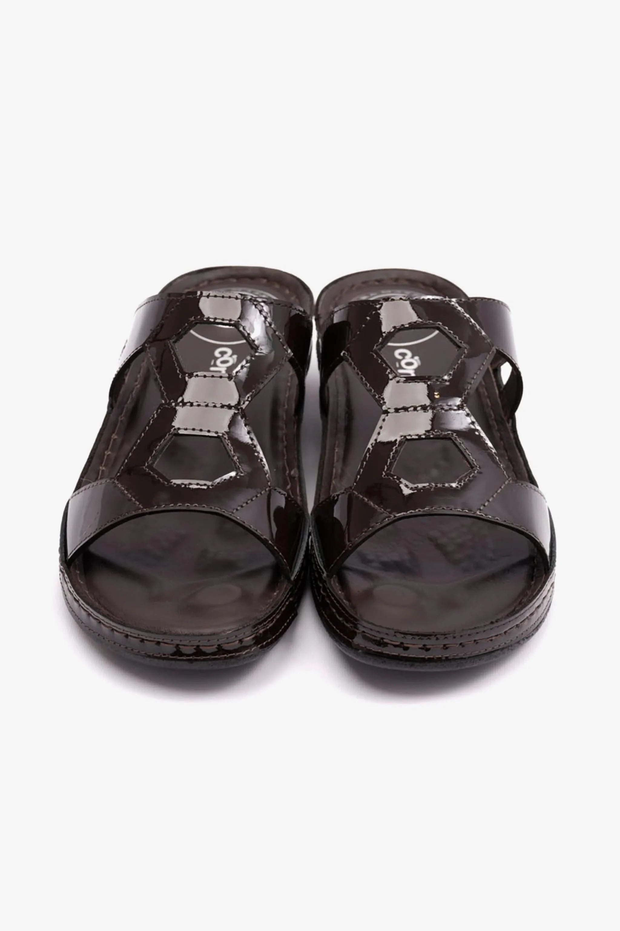 COMFORT PLUS ULTRA MASSAGE POINT WOMENS SANDAL BROWN - Seventy7