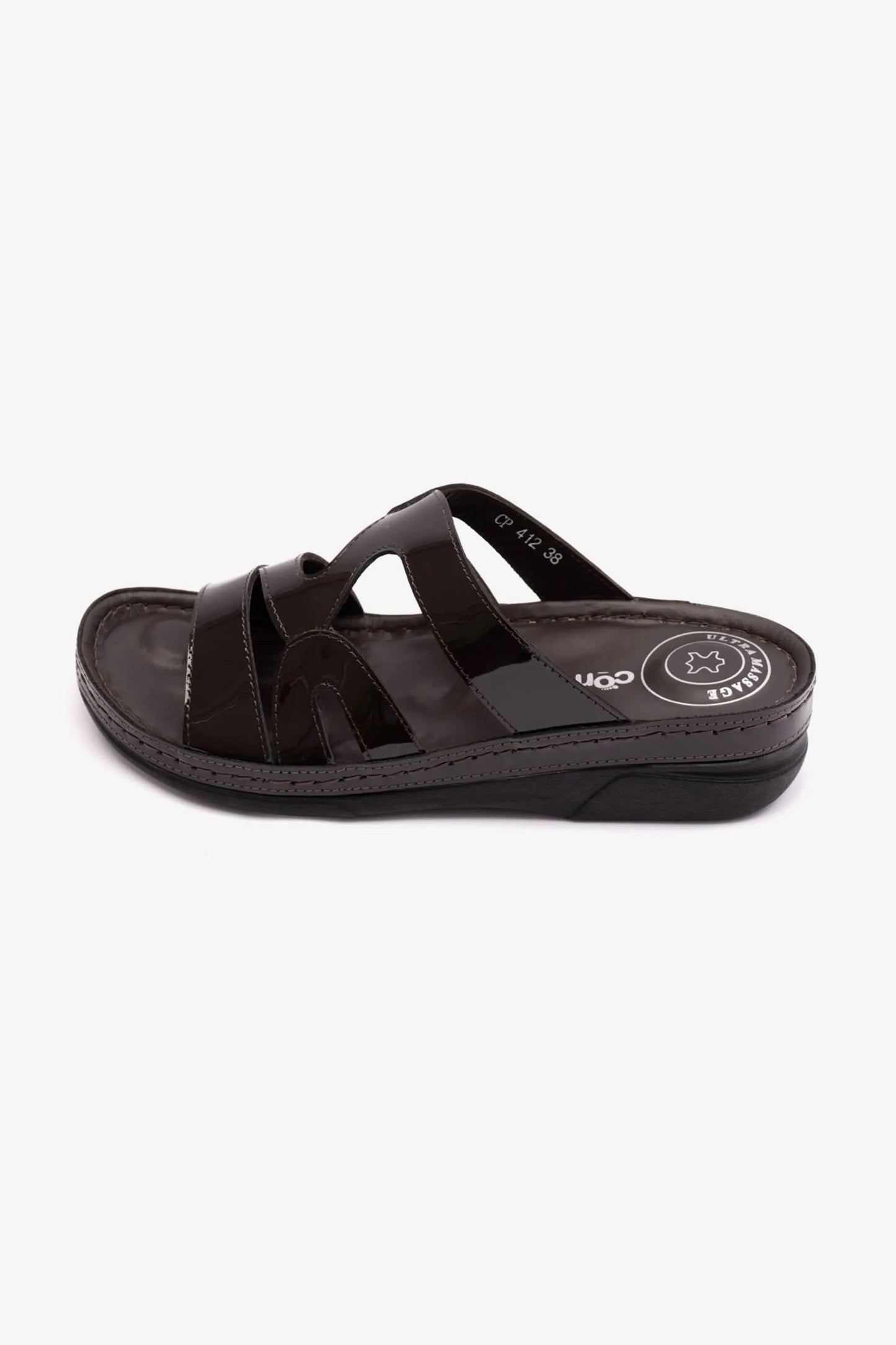 COMFORT PLUS SANDALS FOR LADIES ITALIAN DESIGN BROWN - Seventy7