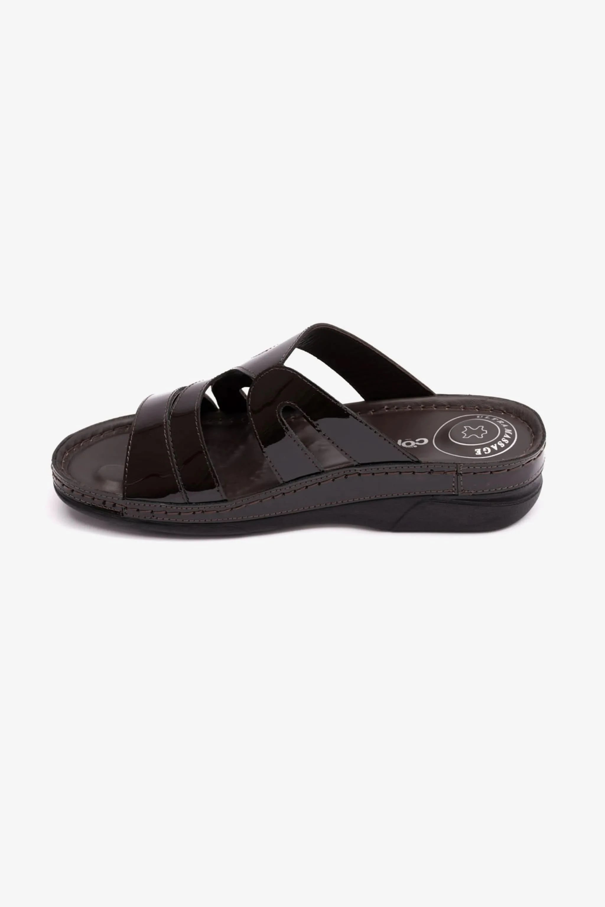 COMFORT PLUS SANDALS FOR LADIES ITALIAN DESIGN BROWN - Seventy7