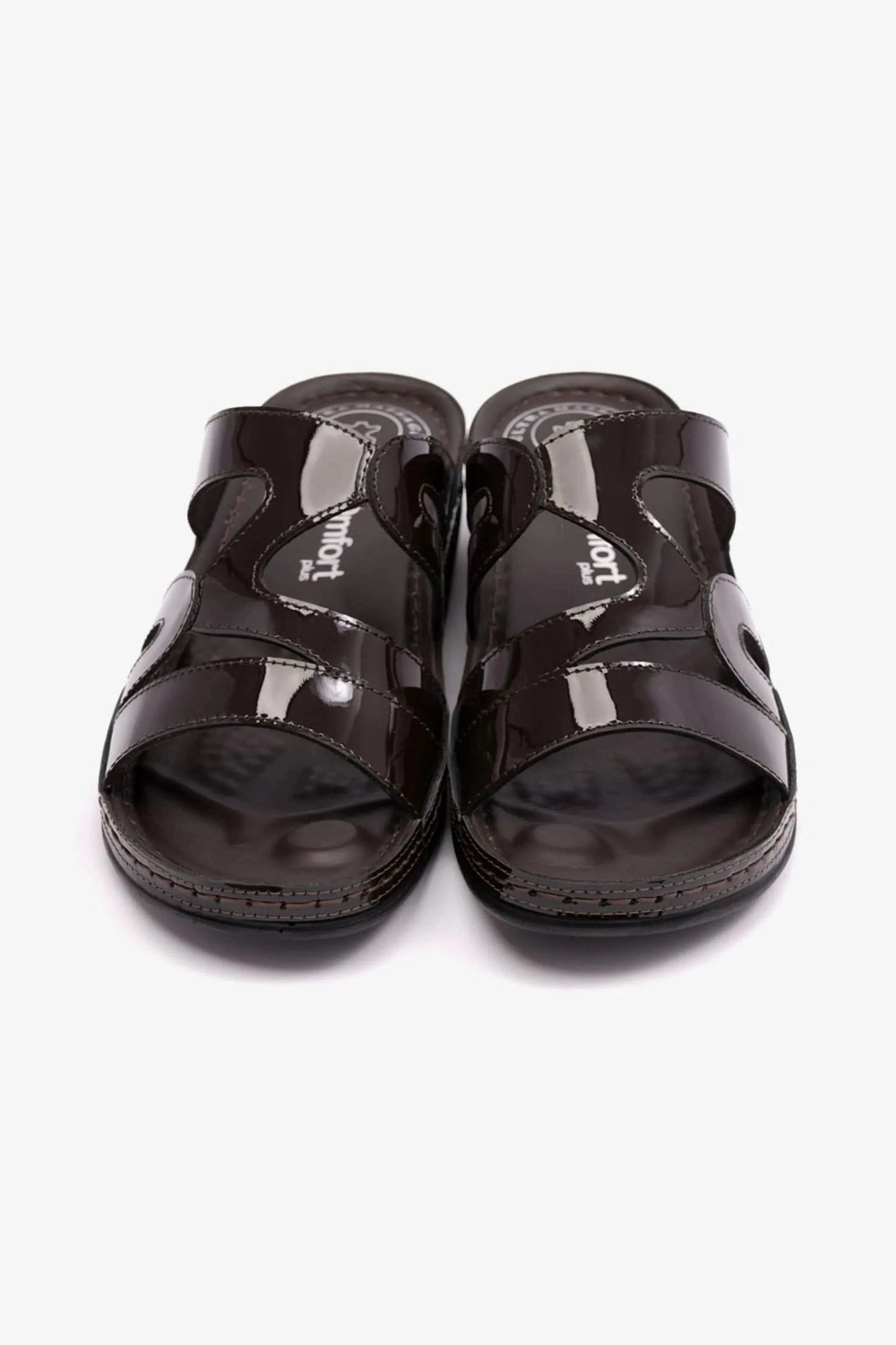 COMFORT PLUS SANDALS FOR LADIES ITALIAN DESIGN BROWN - Seventy7