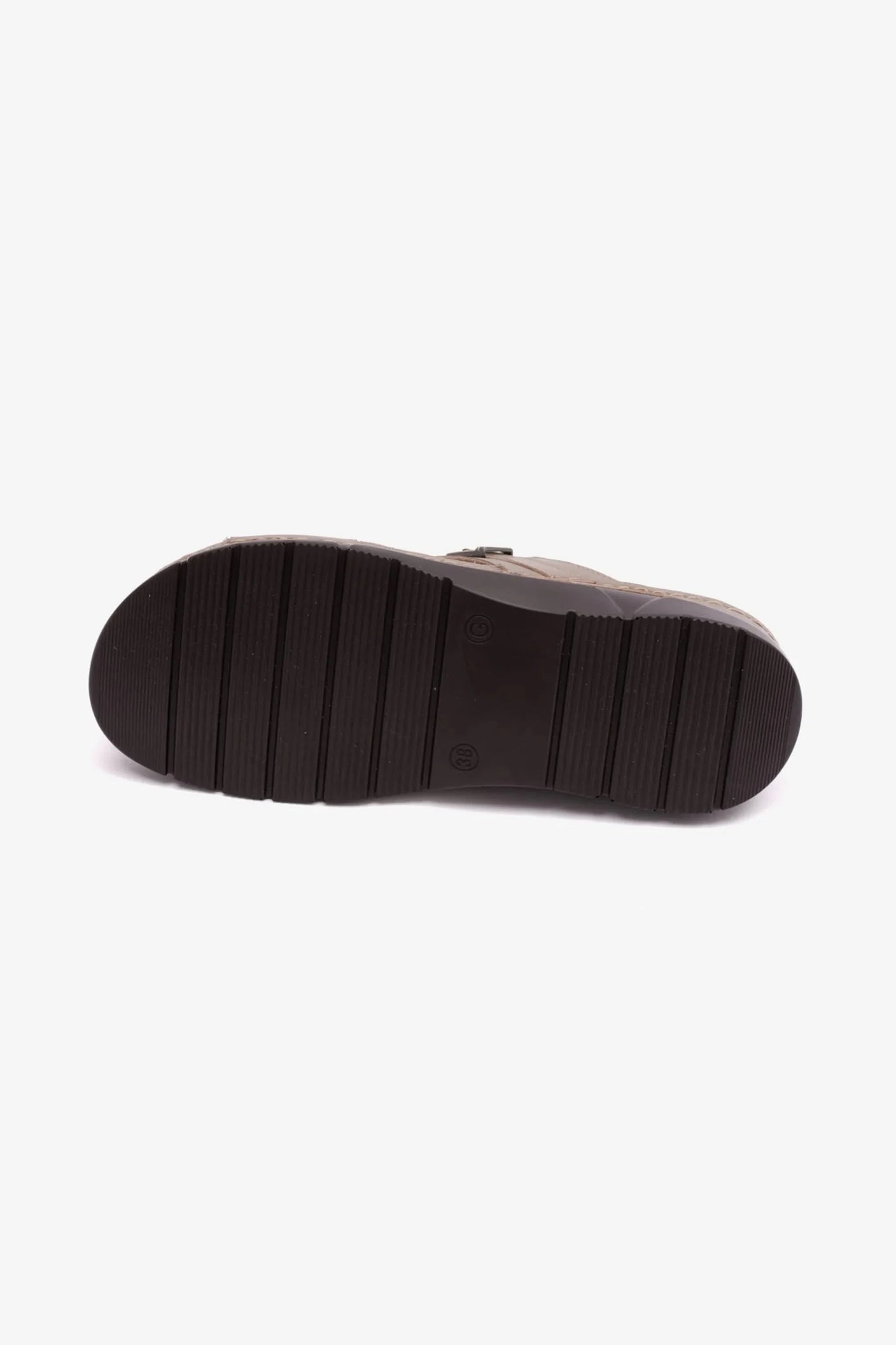 COMFORT PLUS ELEGANT TRIM LADIES SANDAL STONE - Seventy7