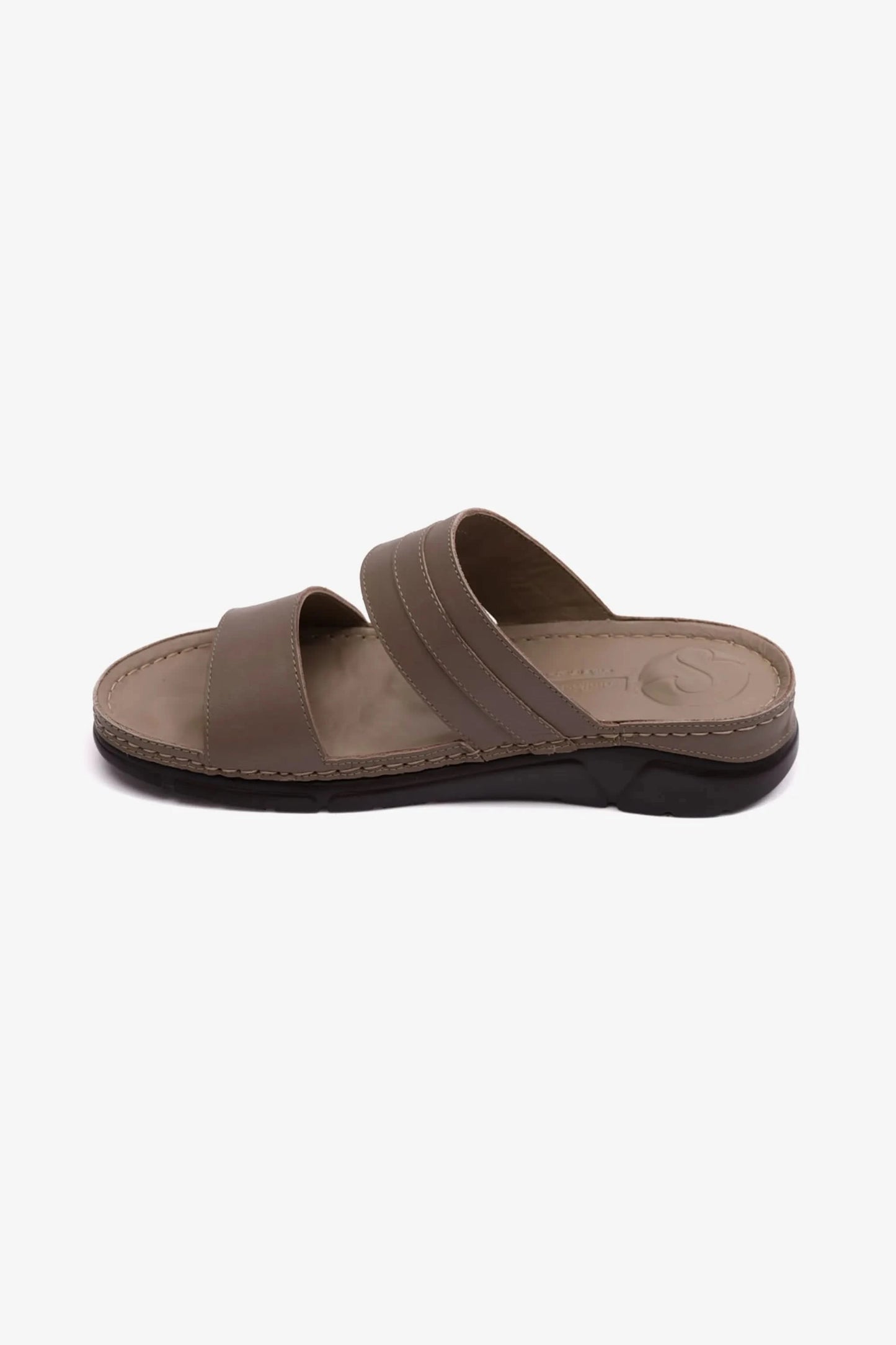 COMFORT PLUS ELEGANT TRIM LADIES SANDAL STONE - Seventy7