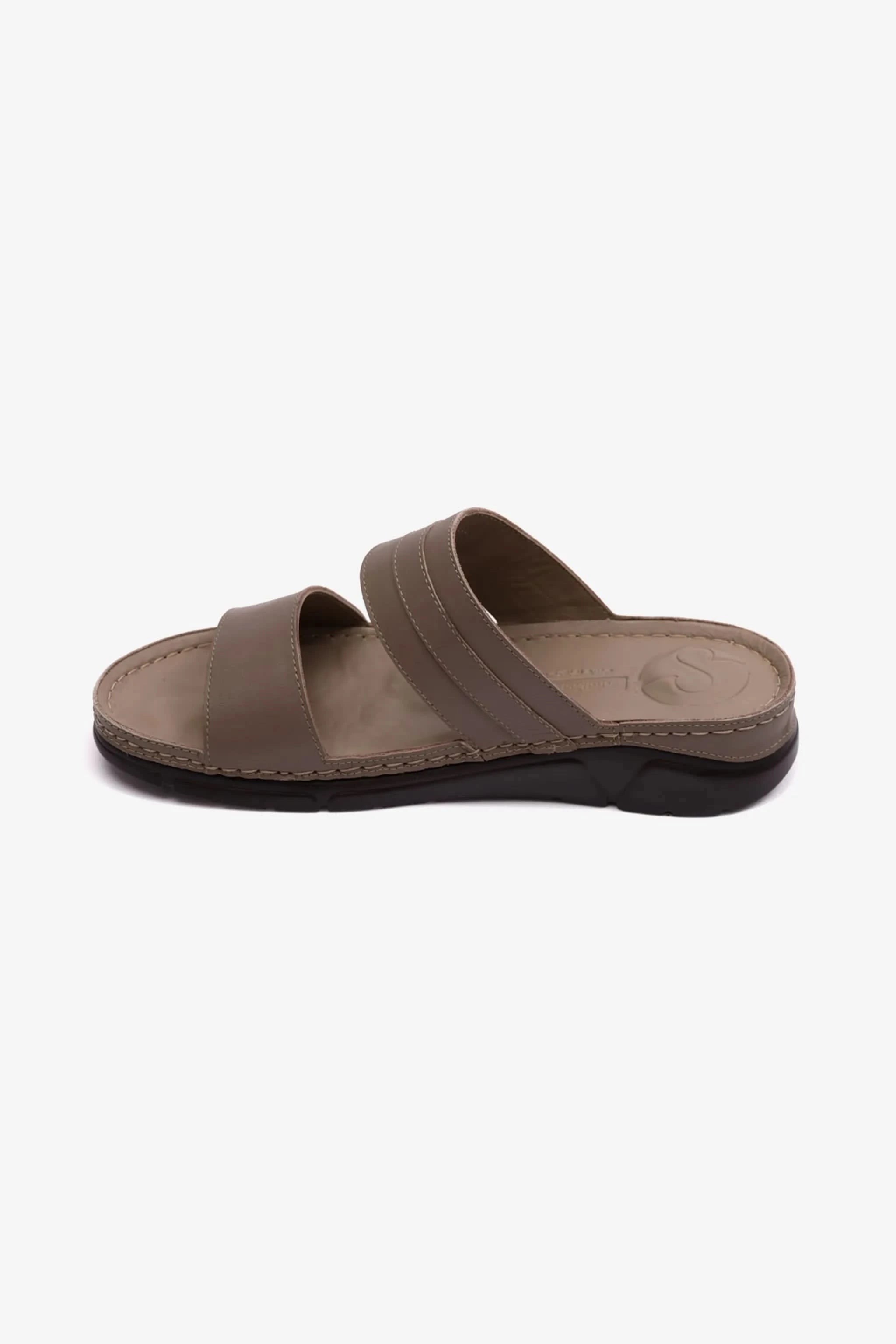 COMFORT PLUS ELEGANT TRIM LADIES SANDAL STONE - Seventy7