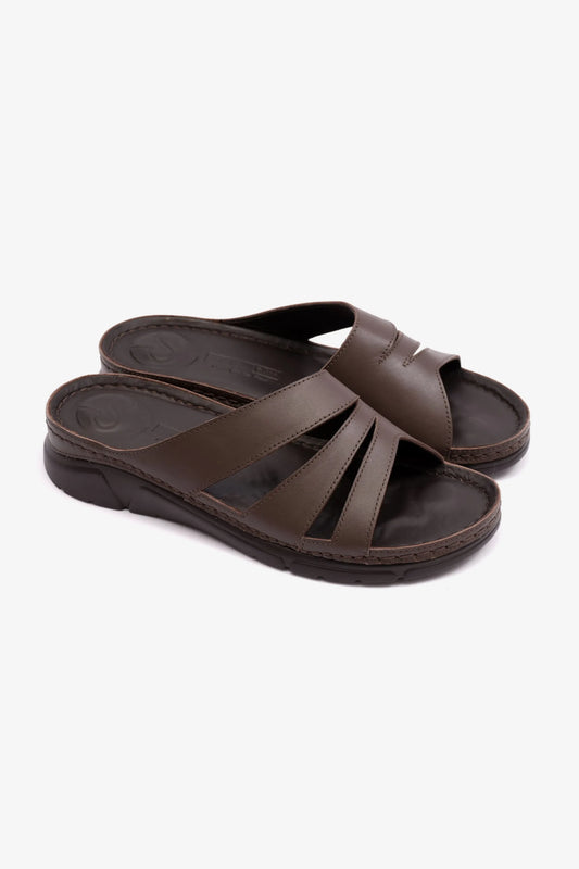 COMFOT PLUS WOMENS SANDALS WITH FLEXIBLE OUSOLE BROWN - Seventy7