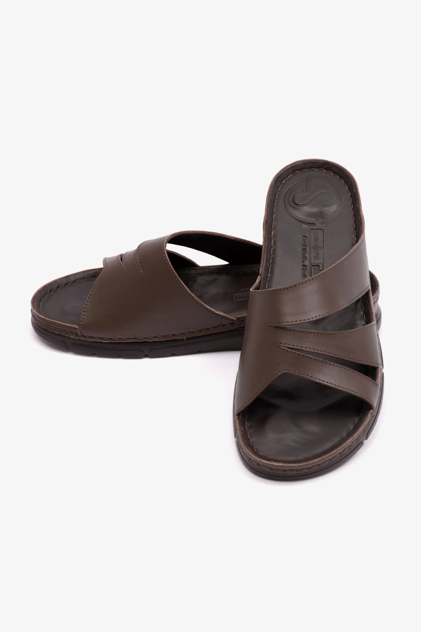 COMFOT PLUS WOMENS SANDALS WITH FLEXIBLE OUSOLE BROWN - Seventy7