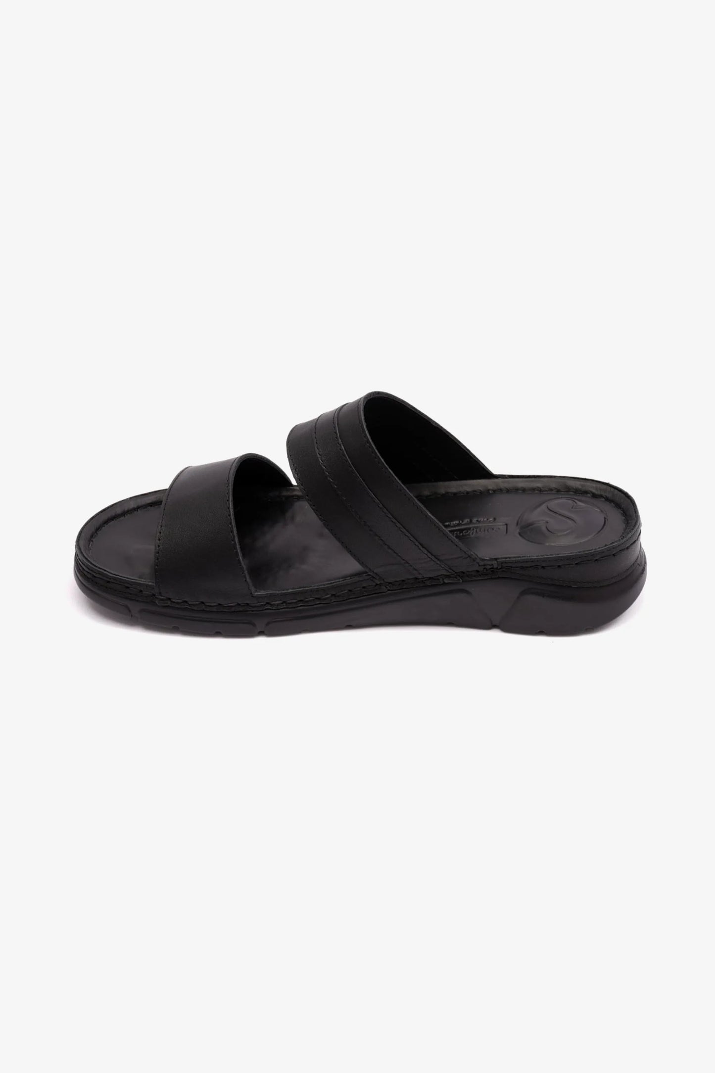 COMFORT PLUS ELEGANT TRIM LADIES SANDAL BLACK - Seventy7
