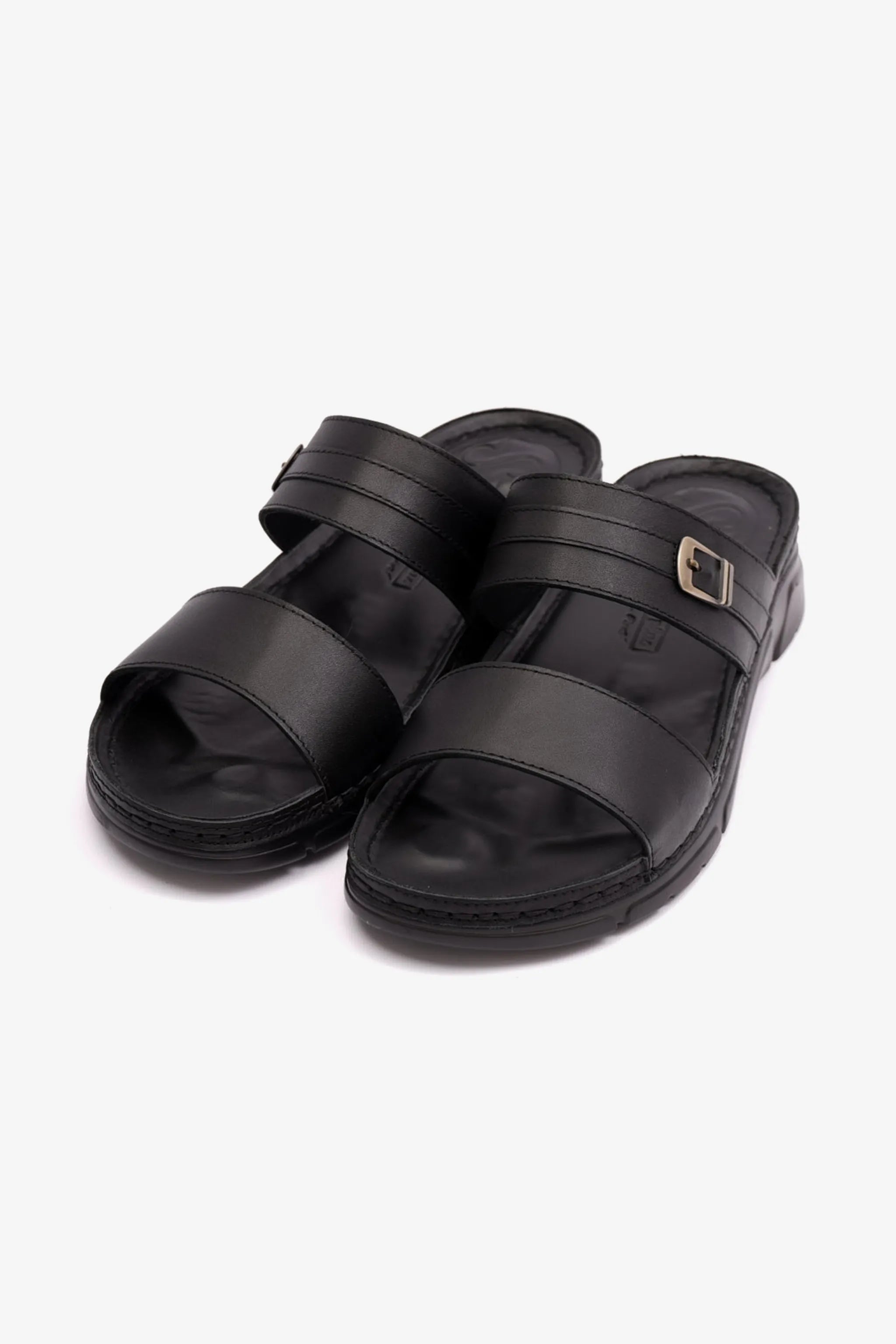 COMFORT PLUS ELEGANT TRIM LADIES SANDAL BLACK - Seventy7