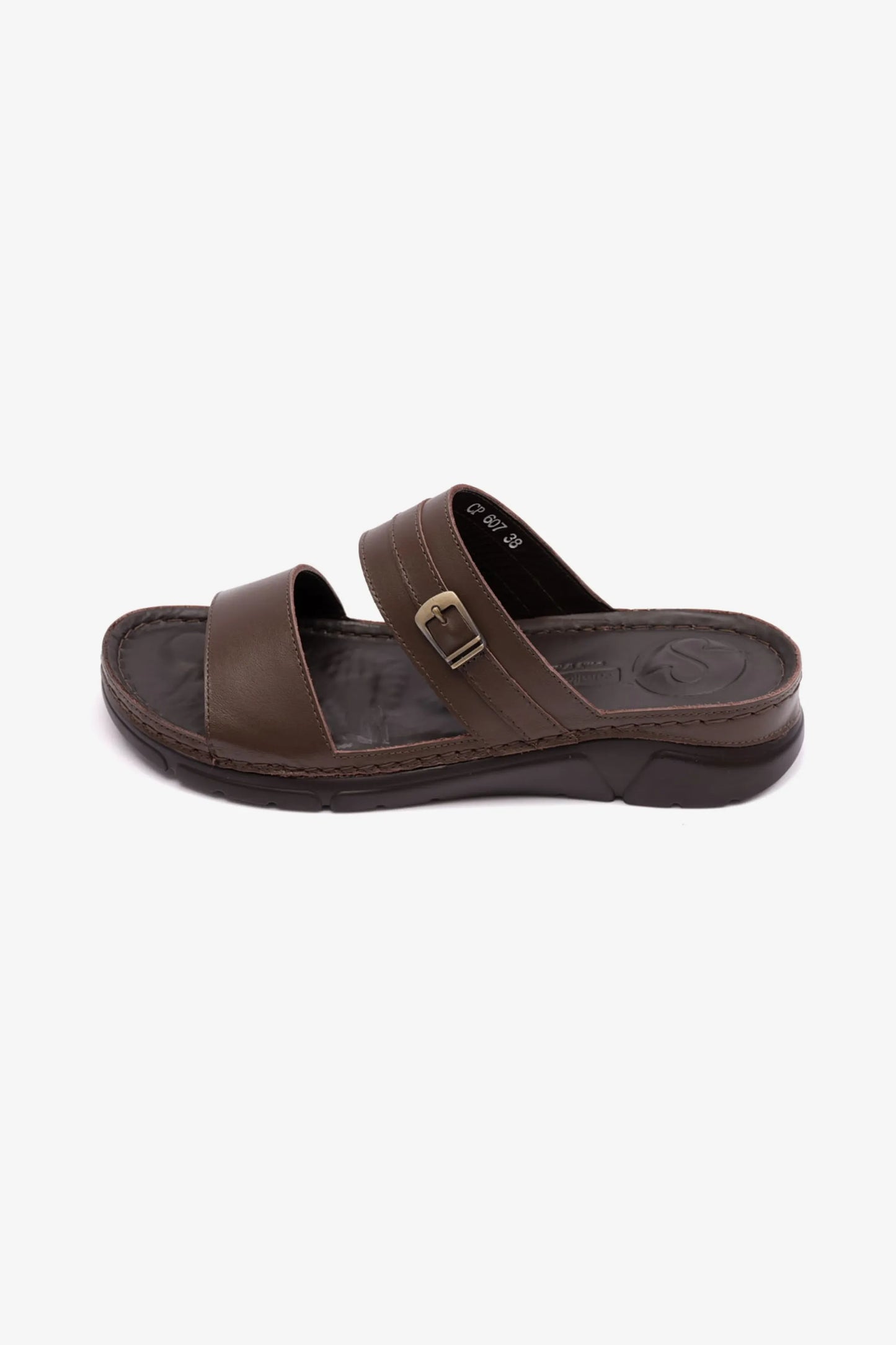 COMFORT PLUS ELEGANT TRIM LADIES SANDAL BROWN - Seventy7