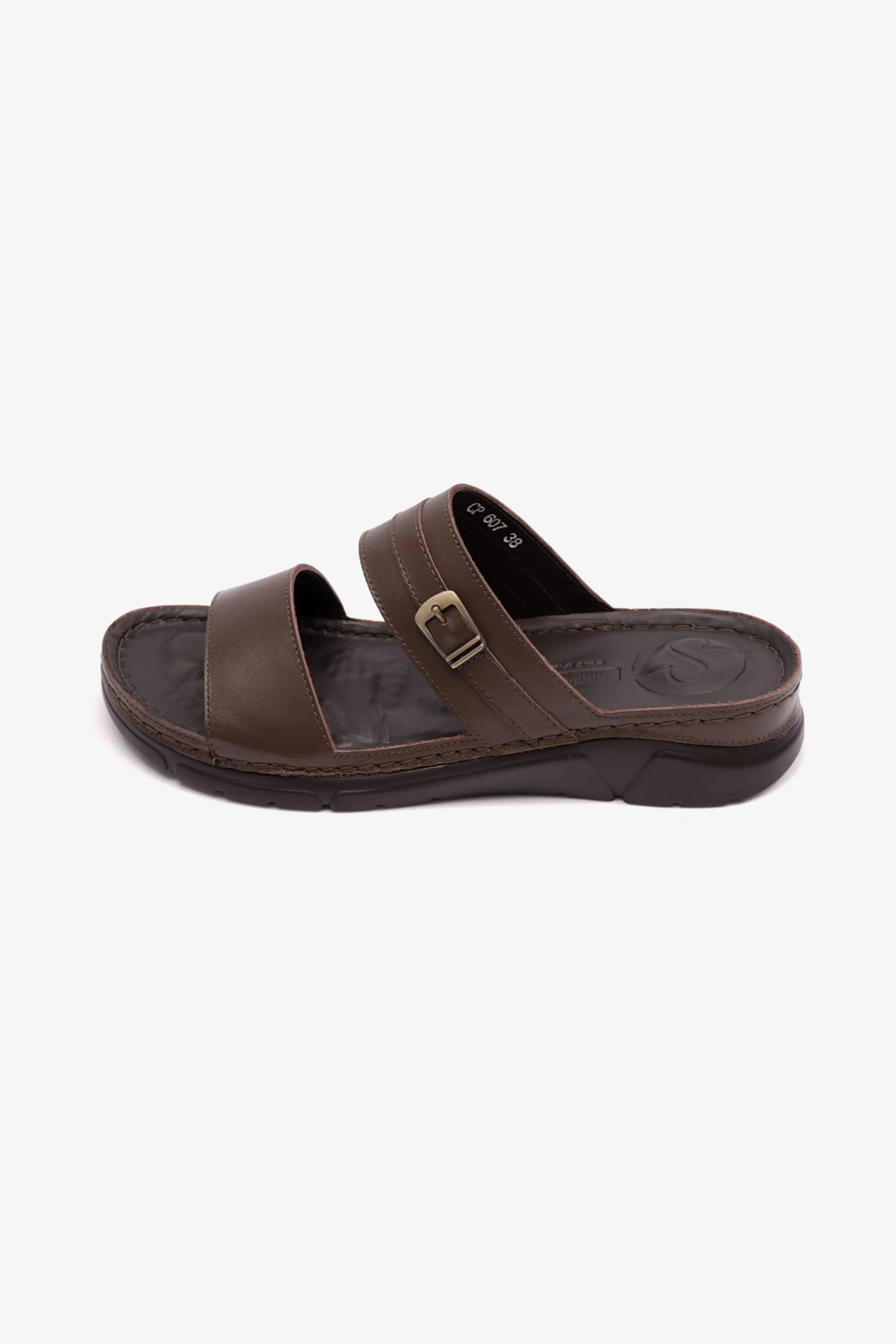 COMFORT PLUS ELEGANT TRIM LADIES SANDAL BROWN - Seventy7