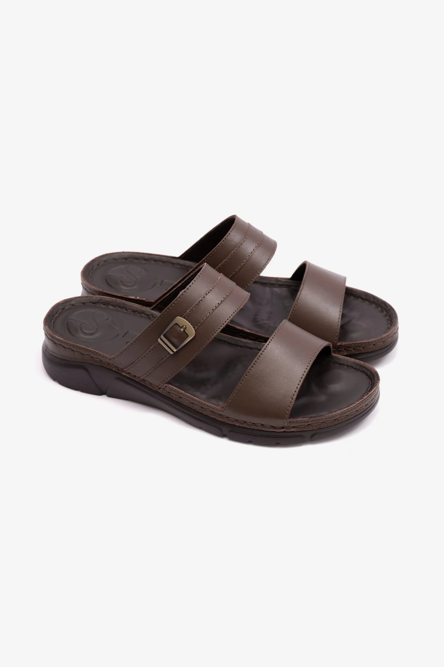 COMFORT PLUS ELEGANT TRIM LADIES SANDAL BROWN - Seventy7