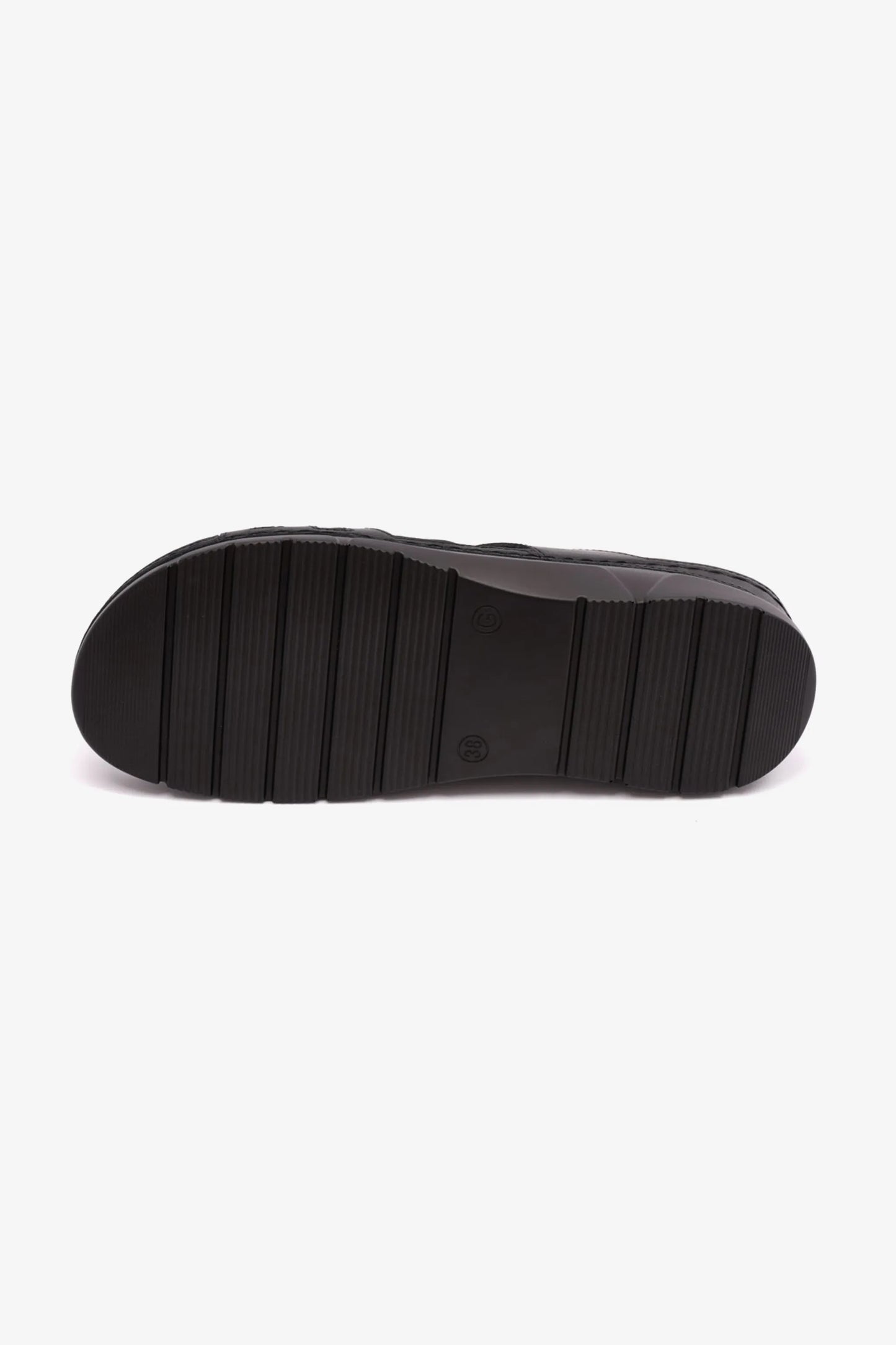 COMFORT PLUS LADIES SANDAL WITH ULTRA MASSAGE POINT BLACK - Seventy7