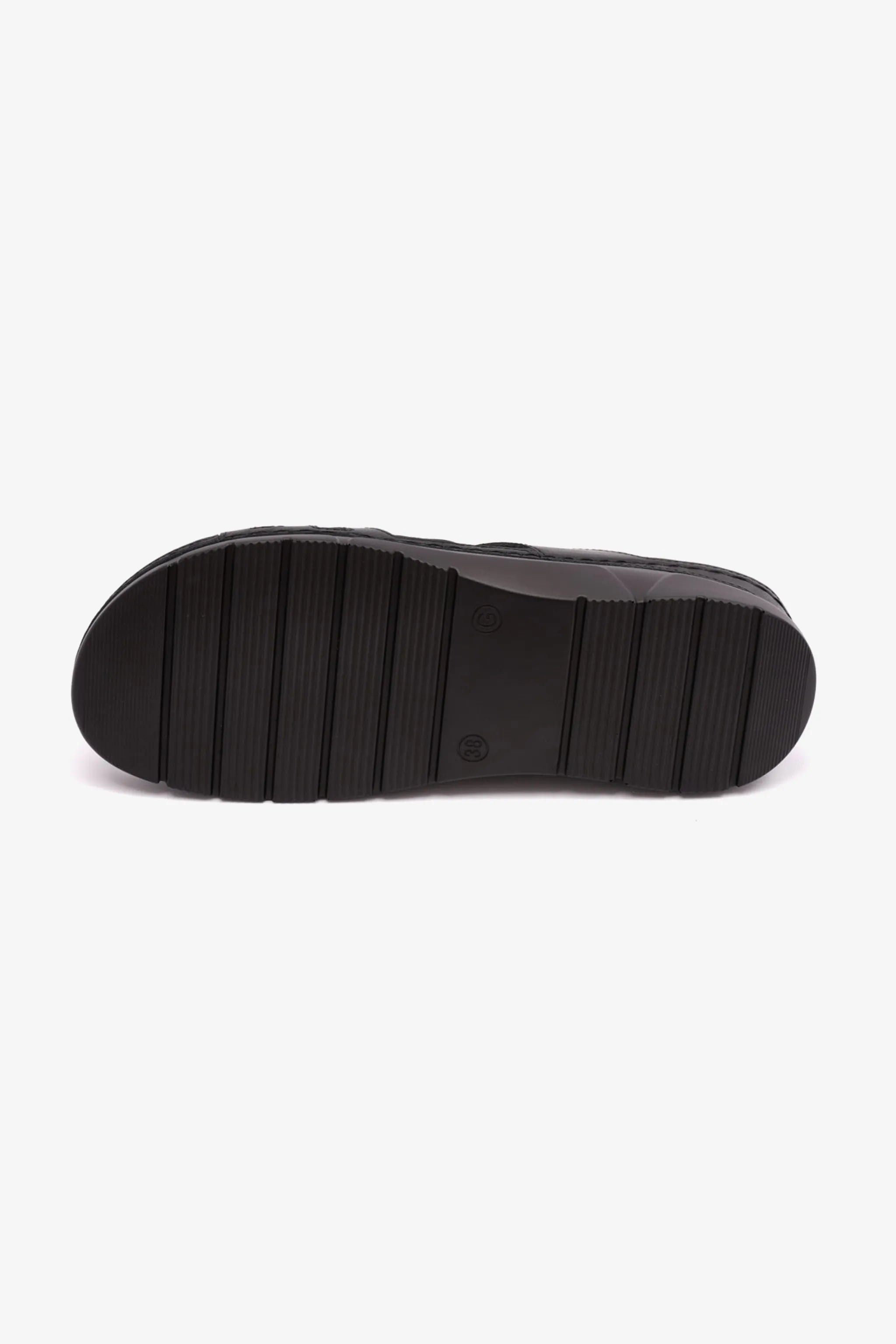 COMFORT PLUS LADIES SANDAL WITH ULTRA MASSAGE POINT BLACK - Seventy7