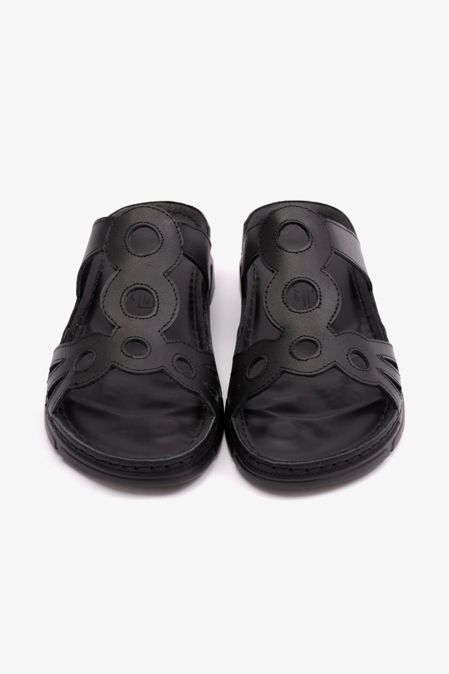 COMFORT PLUS LADIES SANDAL WITH ULTRA MASSAGE POINT BLACK - Seventy7