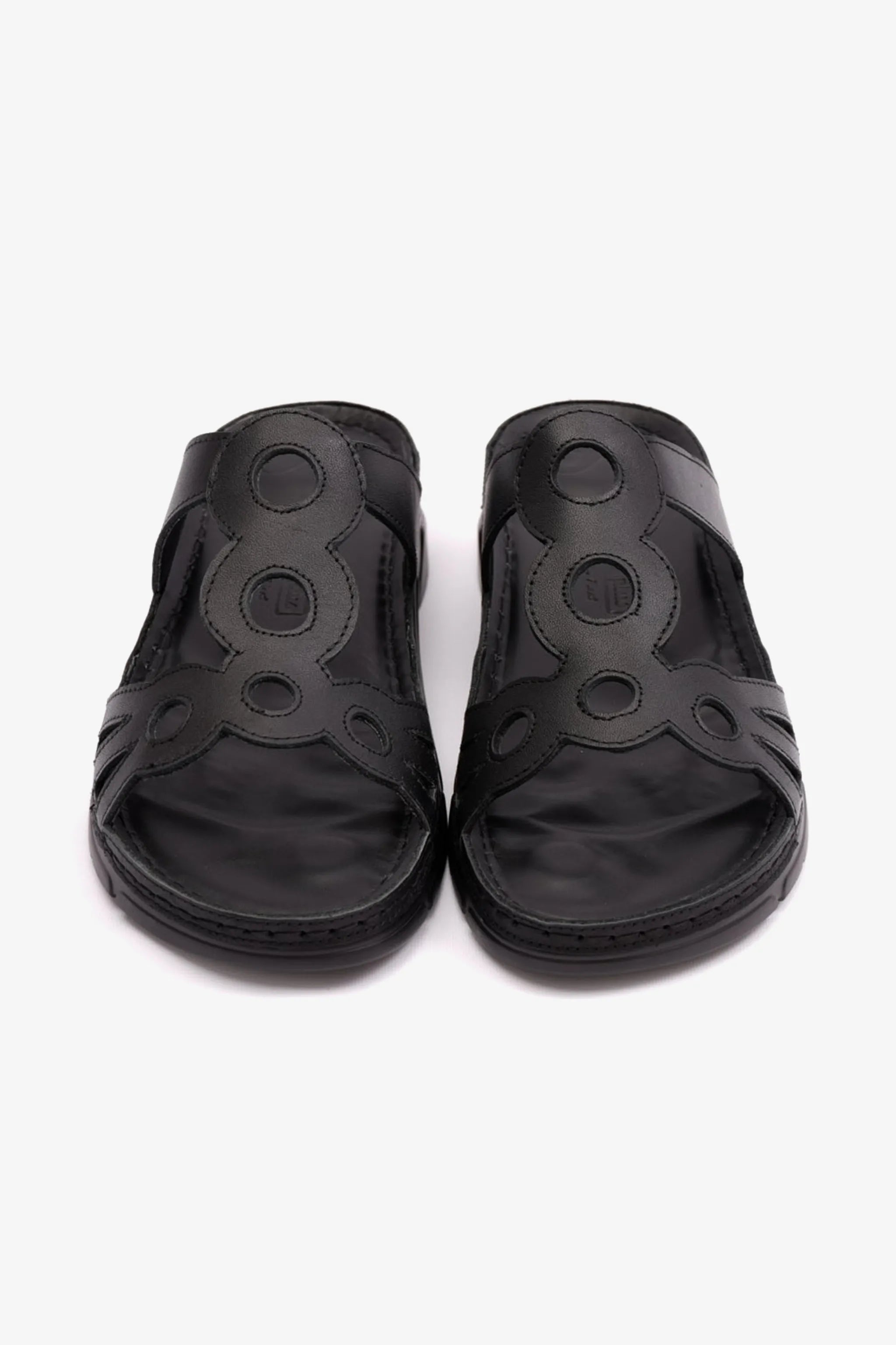 COMFORT PLUS LADIES SANDAL WITH ULTRA MASSAGE POINT BLACK - Seventy7