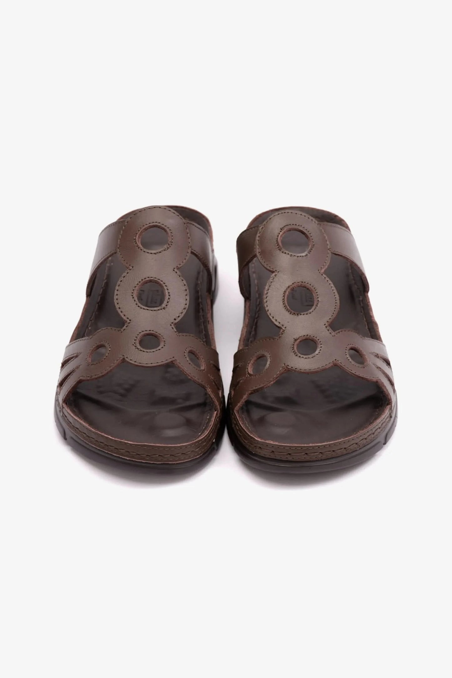 COMFORT PLUS LADIES SANDAL WITH ULTRA MASSAGE POINT BROWN - Seventy7