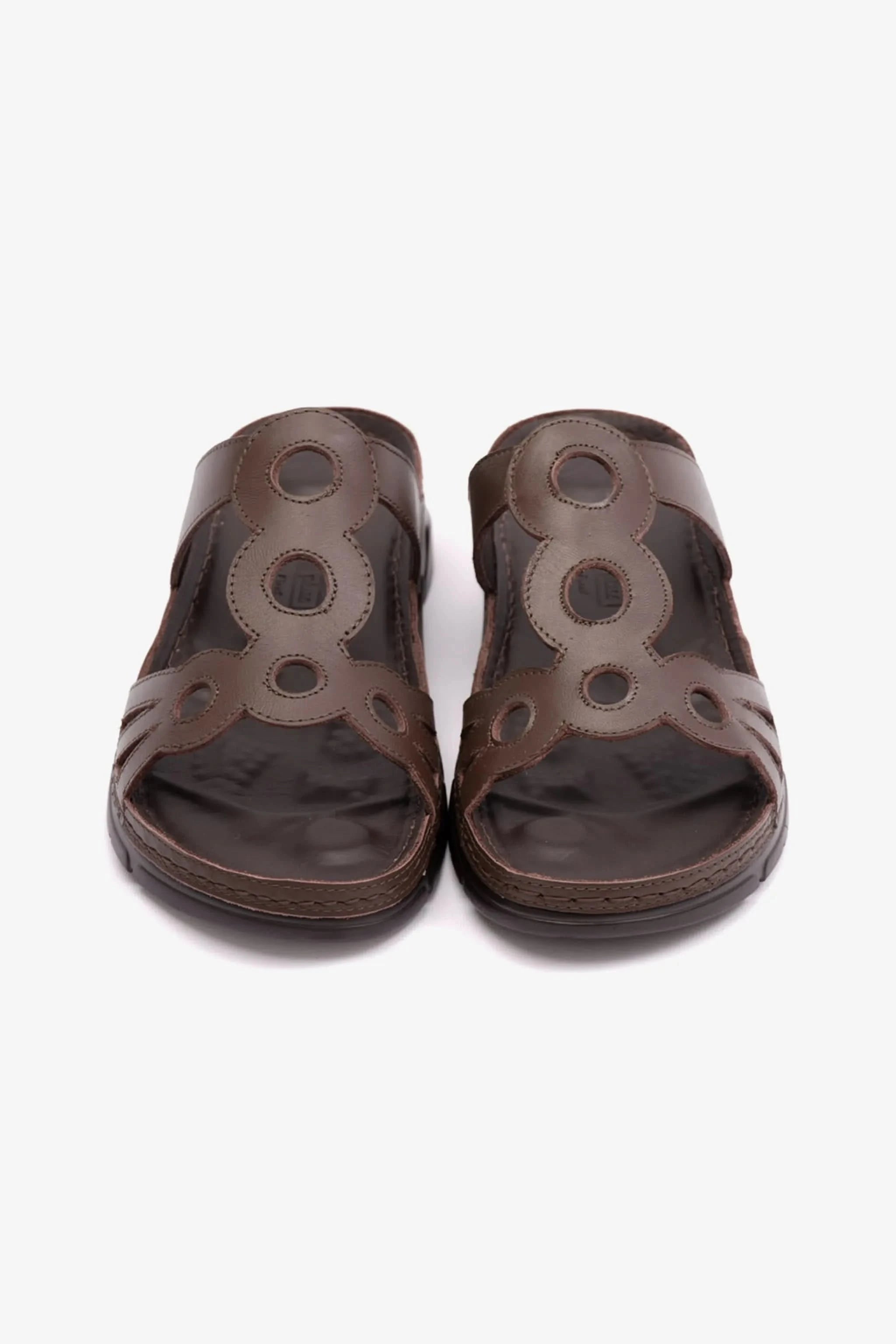 COMFORT PLUS LADIES SANDAL WITH ULTRA MASSAGE POINT BROWN - Seventy7