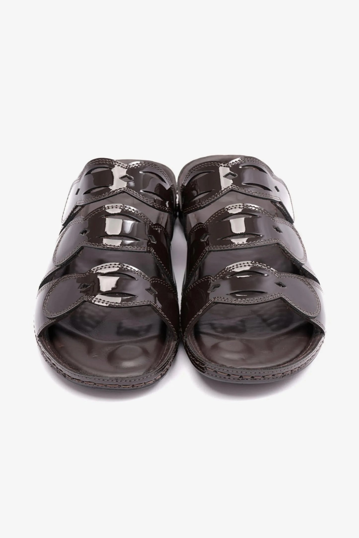 WOMENS COMFORT PLUS SOFT FOOTBED SANDALS BROWN - Seventy7