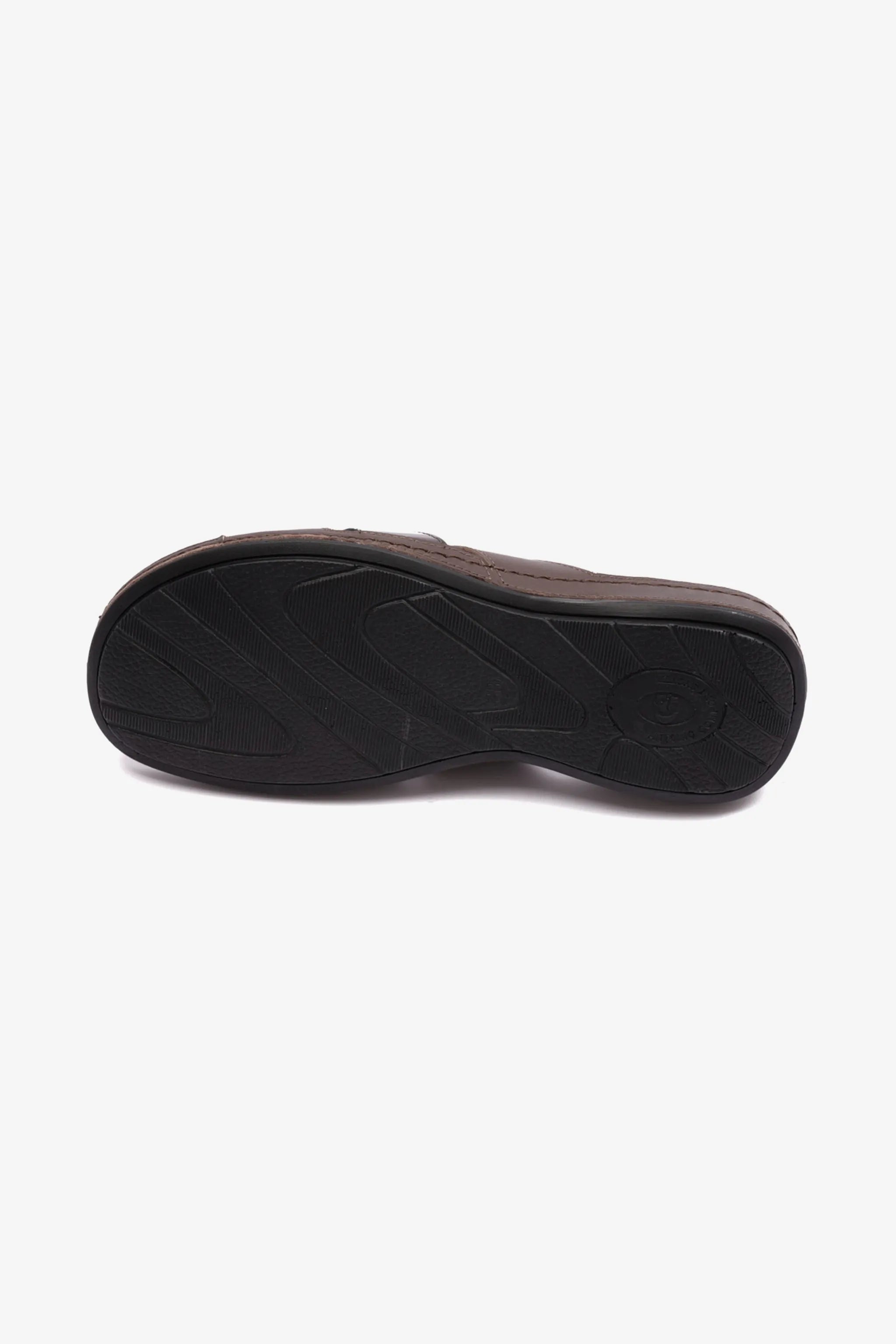 SOFT NAPPA FLAT COMFORT PLUS LADIES SANDALS BROWN - Seventy7