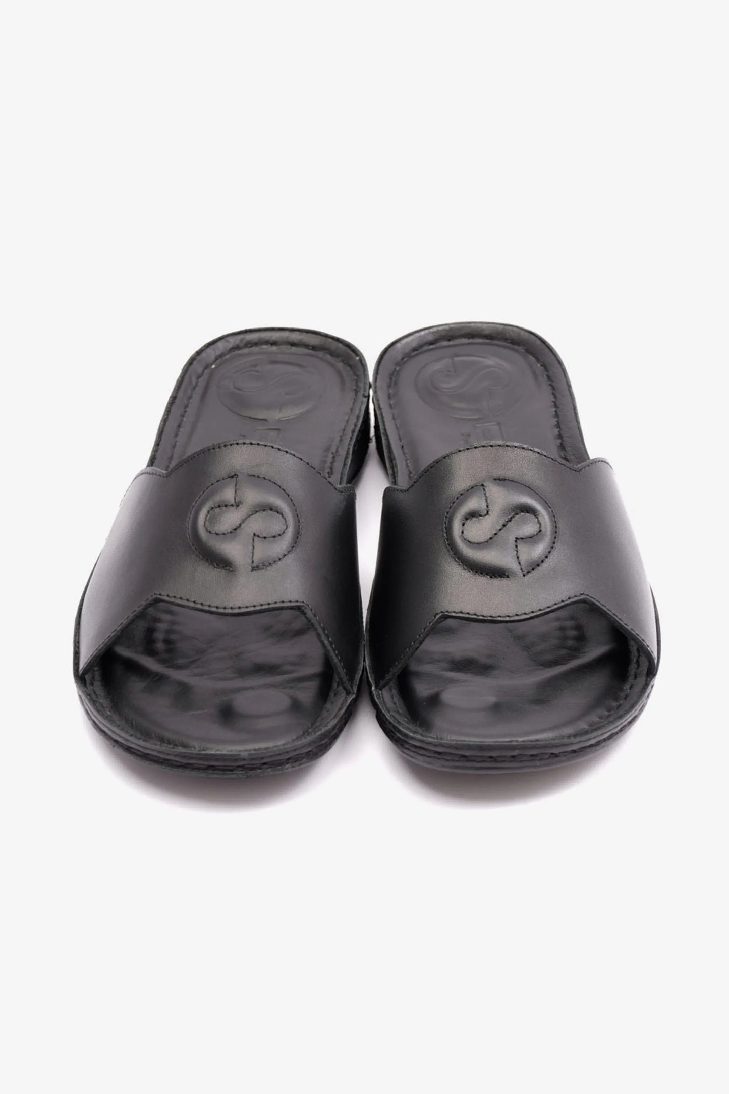 COMFORT PLUS ULTRA MASSAGE POINT SOFT NAPPA LADIES SANDAL BLACK - Seventy7