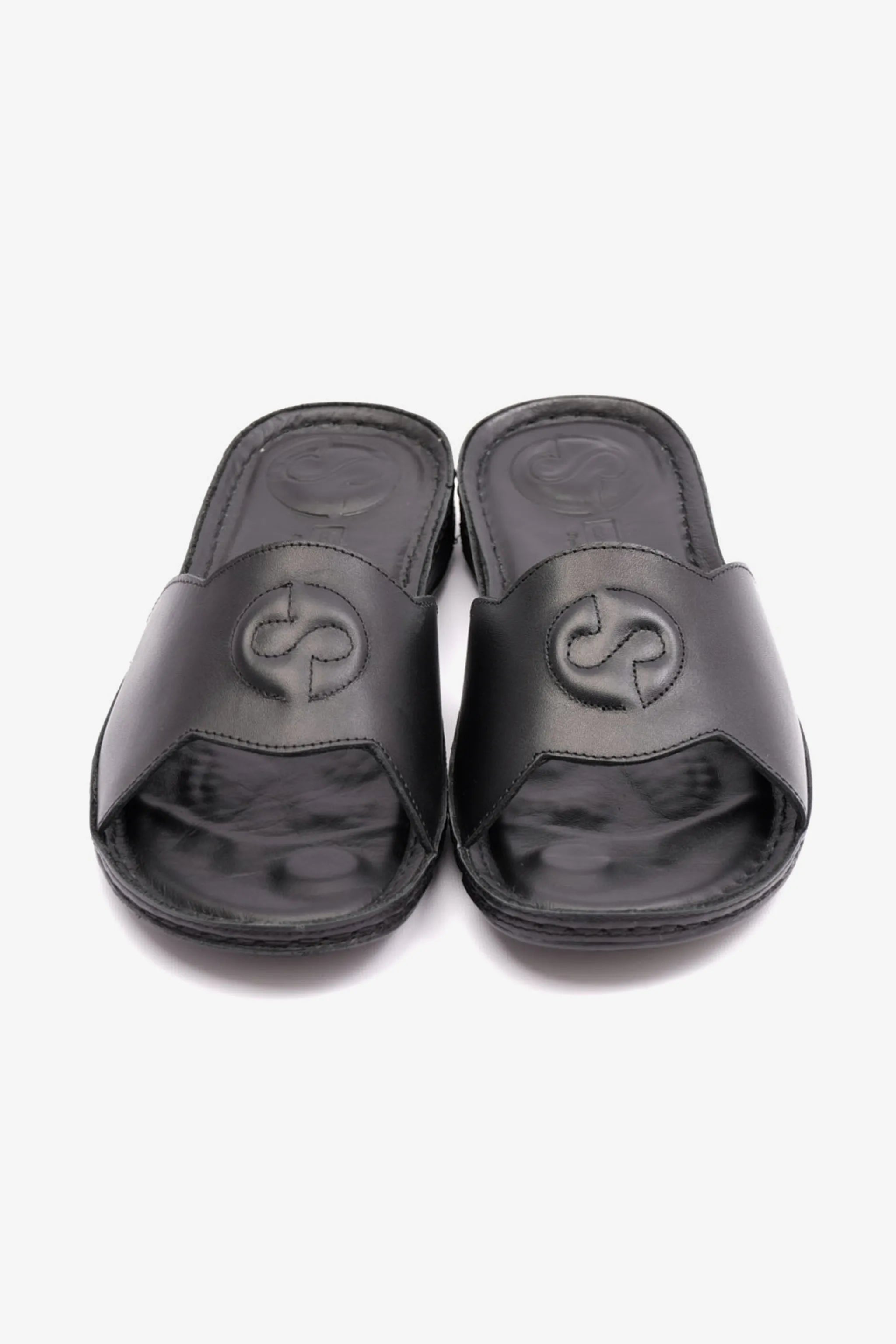COMFORT PLUS ULTRA MASSAGE POINT SOFT NAPPA LADIES SANDAL BLACK - Seventy7