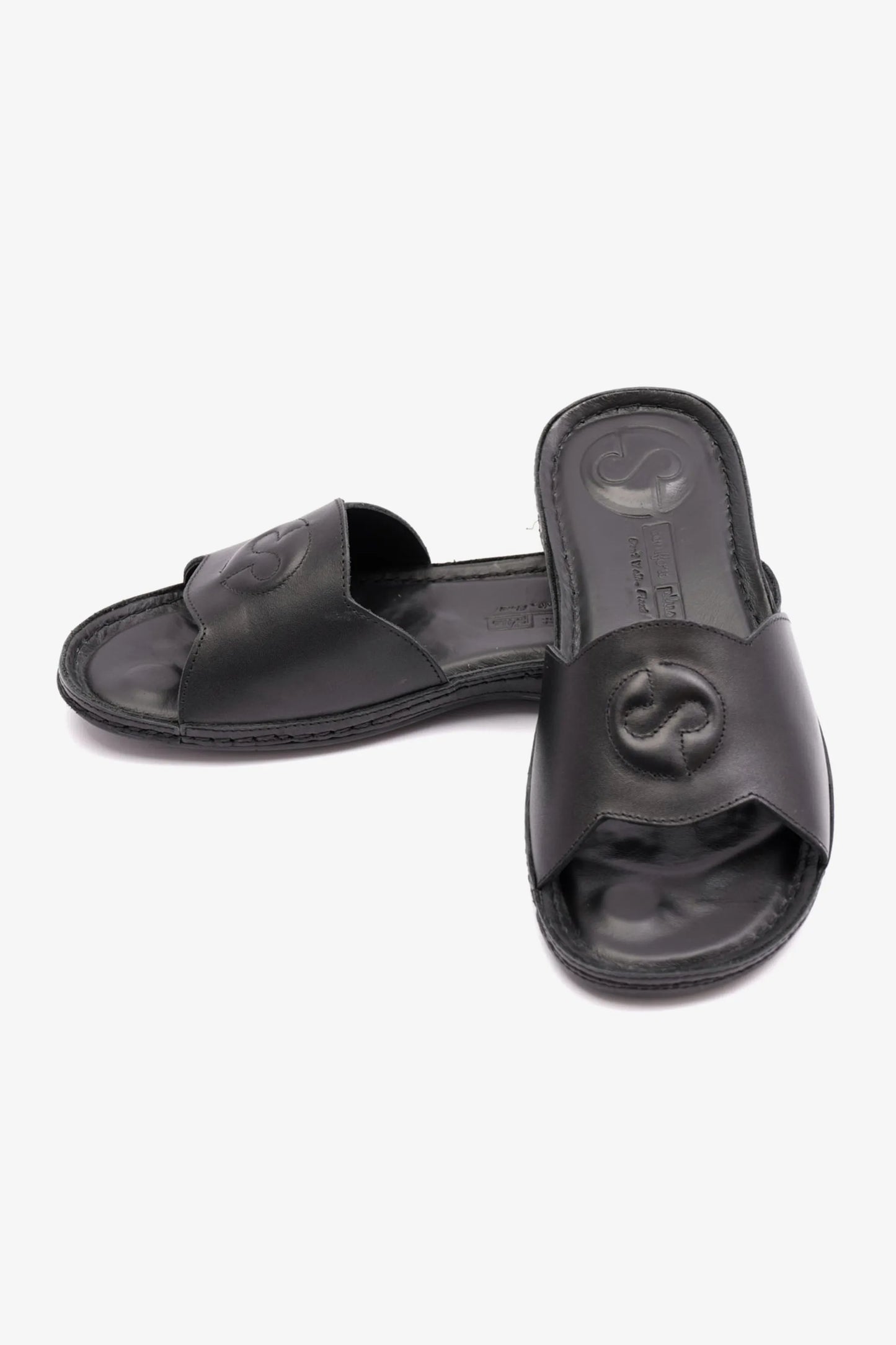 COMFORT PLUS ULTRA MASSAGE POINT SOFT NAPPA LADIES SANDAL BLACK - Seventy7
