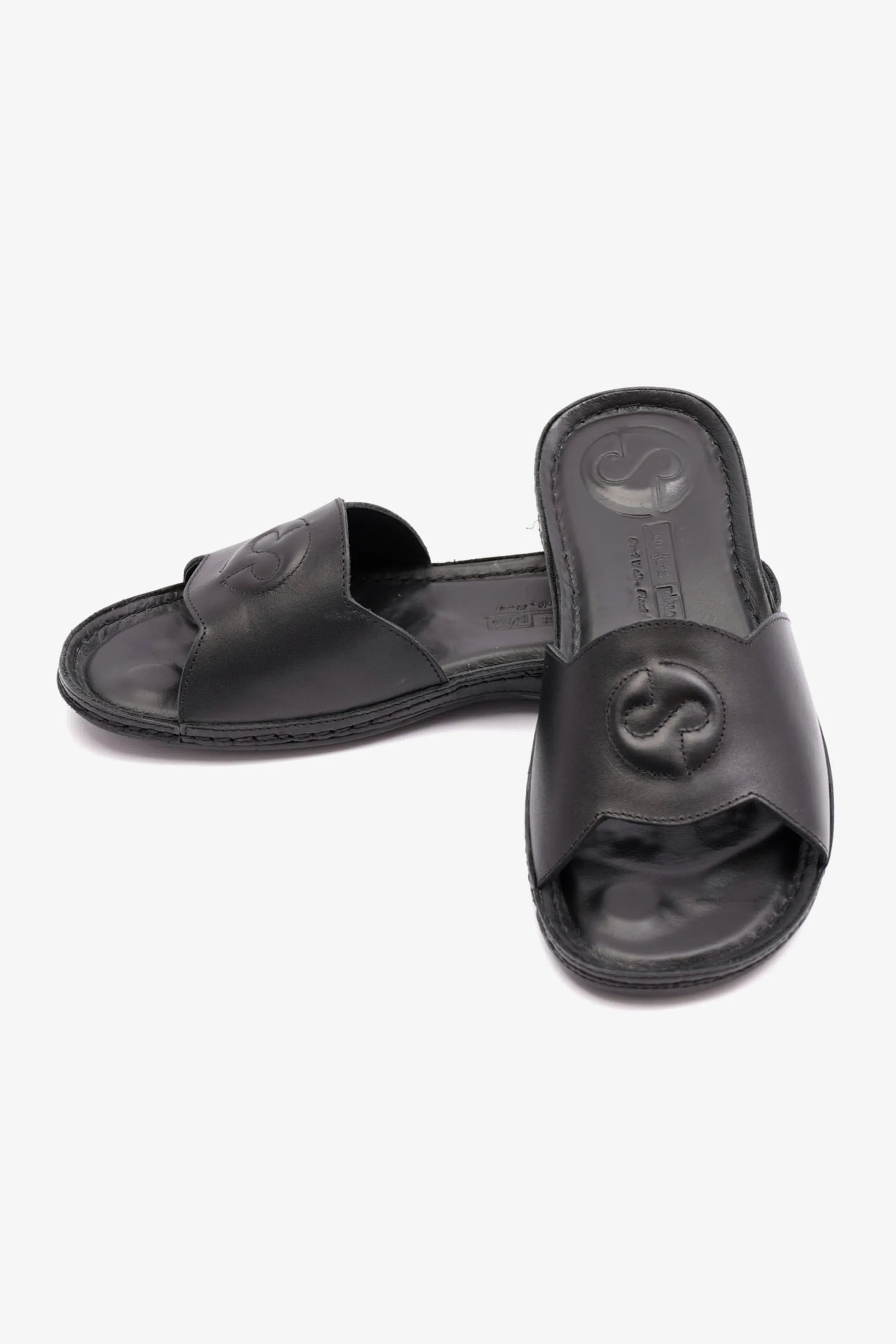 COMFORT PLUS ULTRA MASSAGE POINT SOFT NAPPA LADIES SANDAL BLACK - Seventy7