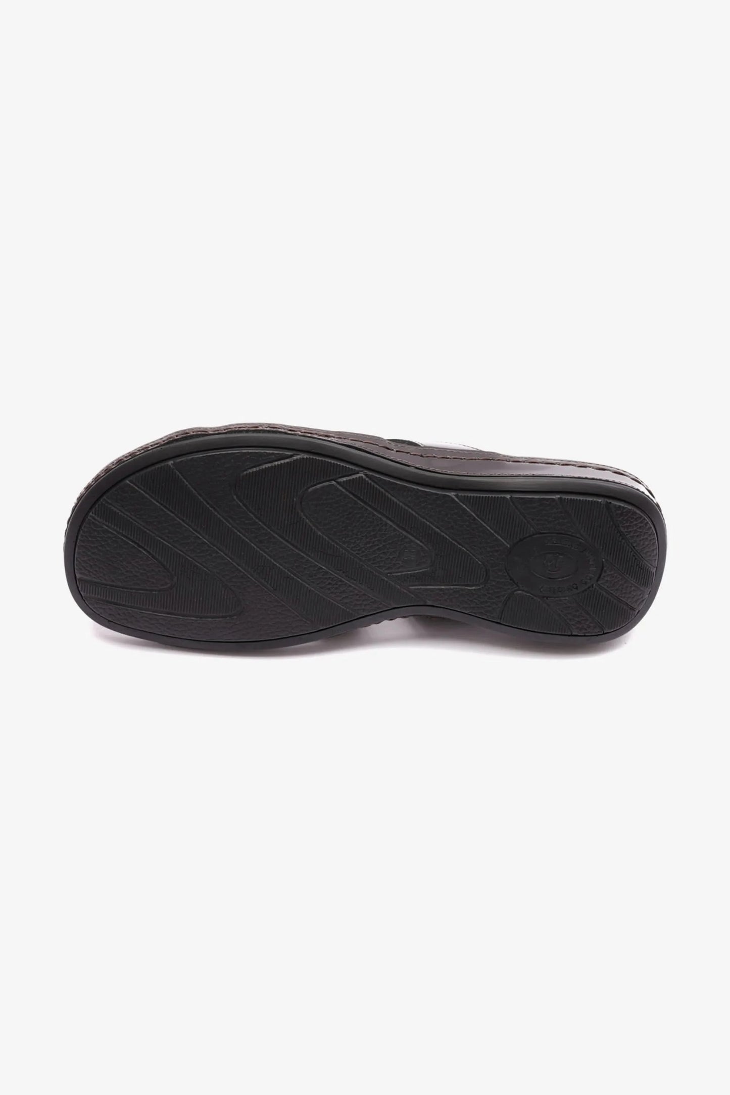 FLAT OUTSOLE COMFORT PLUS LADIES SANDAL BROWN - Seventy7