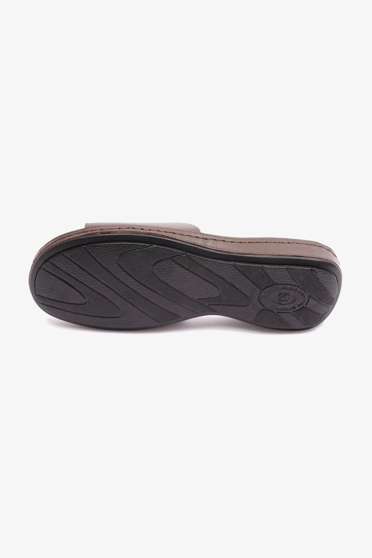 COMFORT PLUS ULTRA MASSAGE POINT SOFT NAPPA LADIES SANDAL BROWN - Seventy7