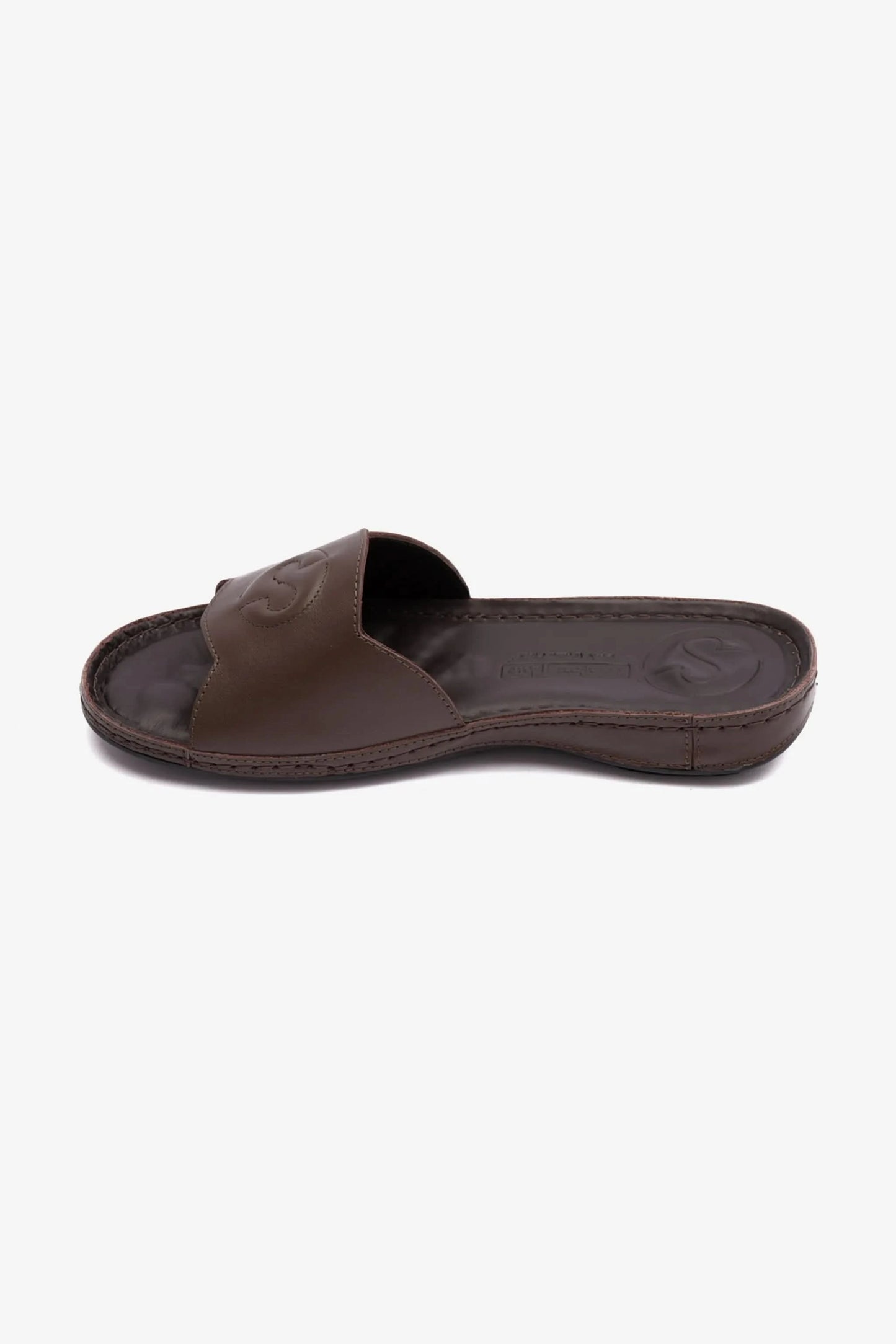 COMFORT PLUS ULTRA MASSAGE POINT SOFT NAPPA LADIES SANDAL BROWN - Seventy7
