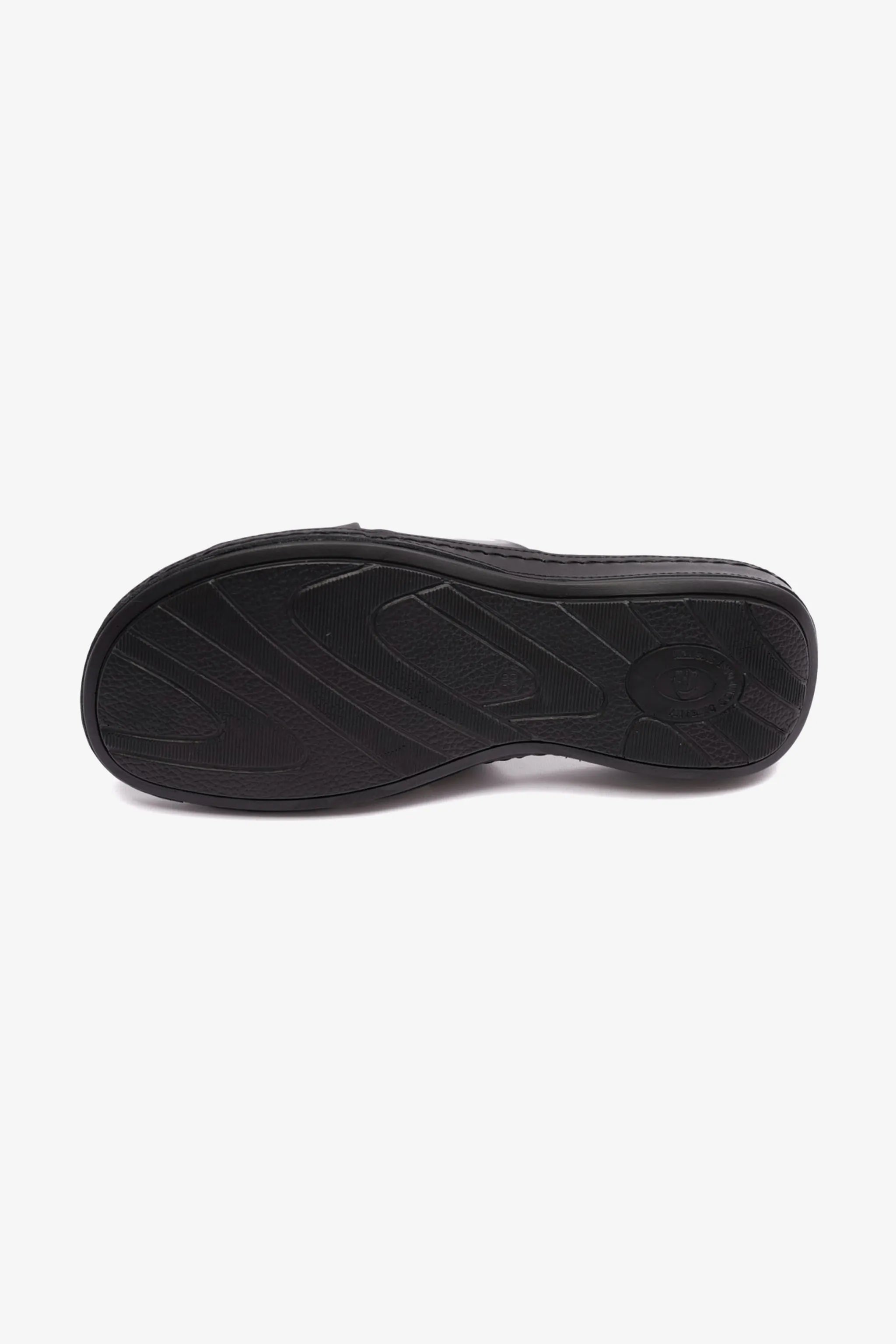 PATENT LEATHER COMFORT PLUS WOMENS SANDAL BLACK - Seventy7