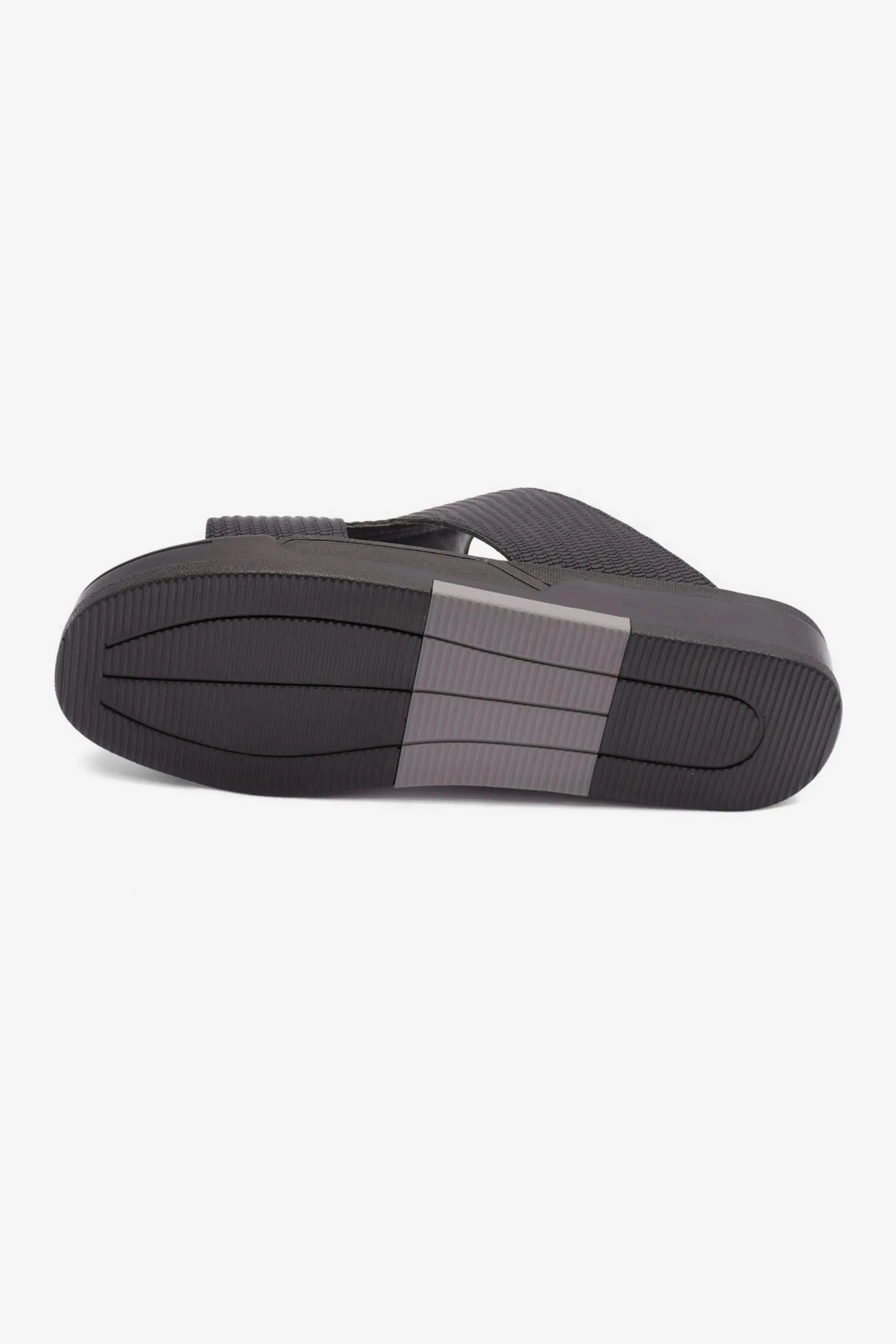 UOMO CAVALIER MENS ARABIC EXTRA CUSHIONED SANDALS BLACK - Seventy7