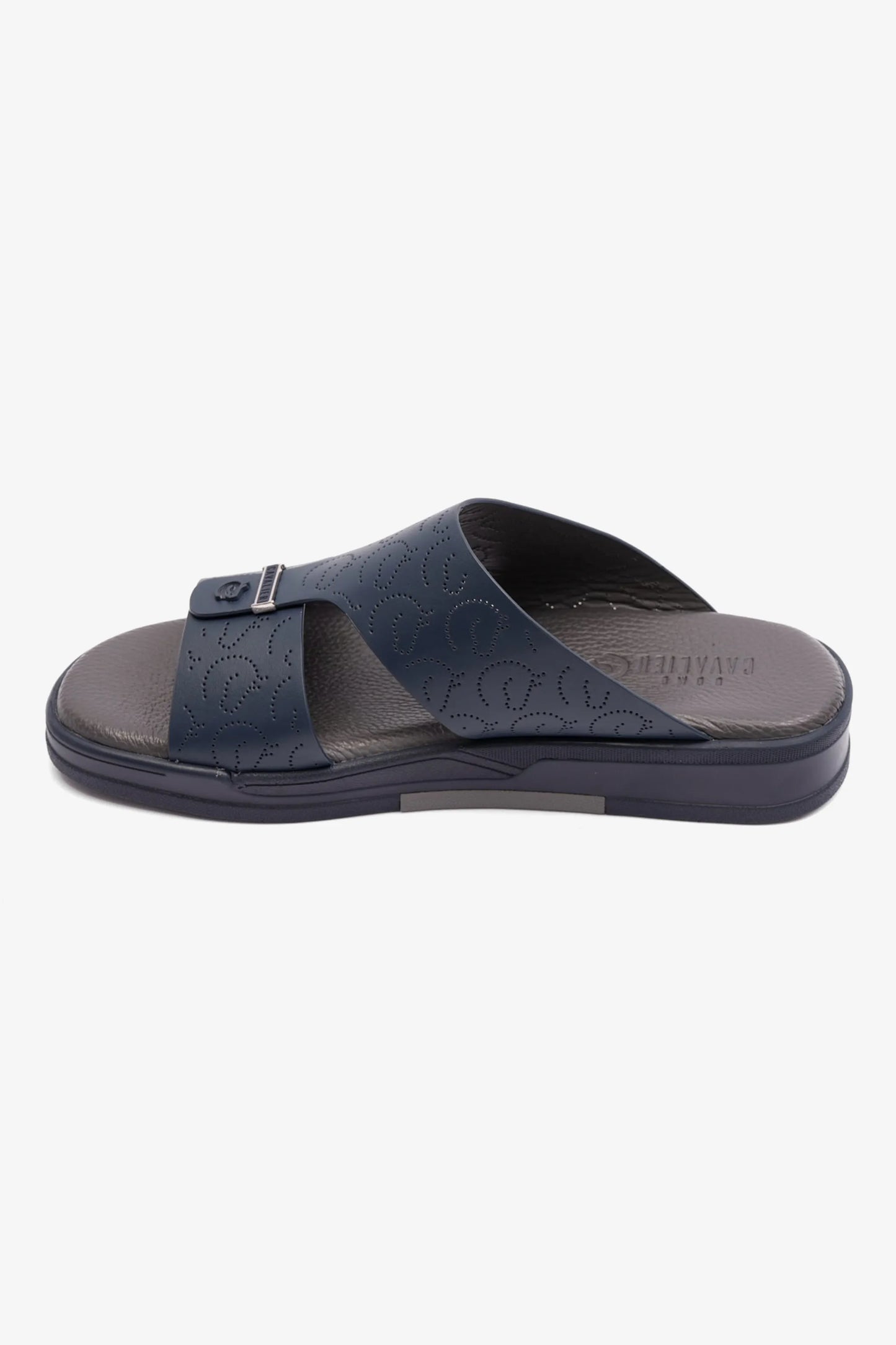 UOMO CAVALIER MENS ARABIC STYLISH TRIM SANDALS NAVY - Seventy7