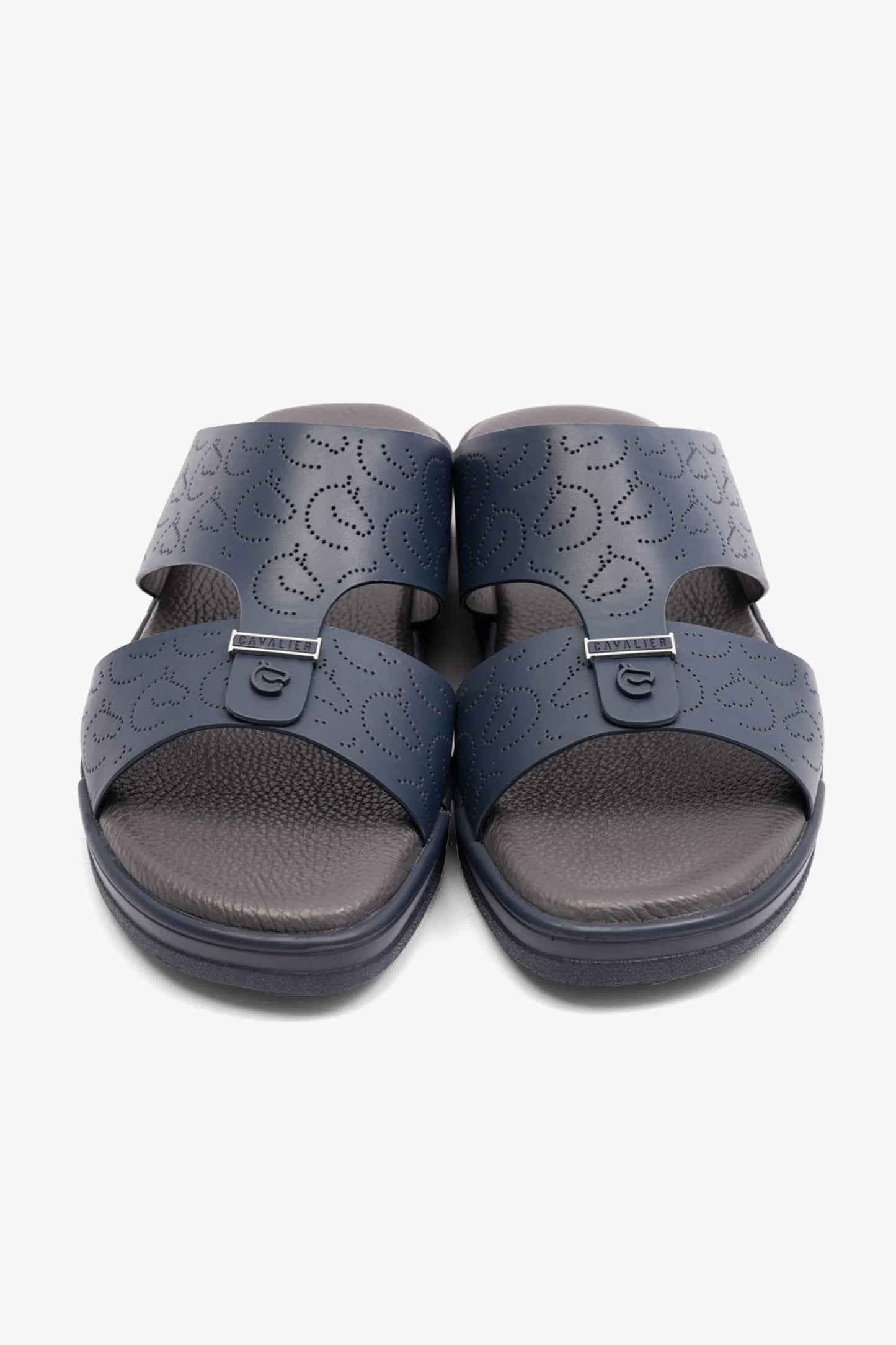 UOMO CAVALIER MENS ARABIC STYLISH TRIM SANDALS NAVY - Seventy7