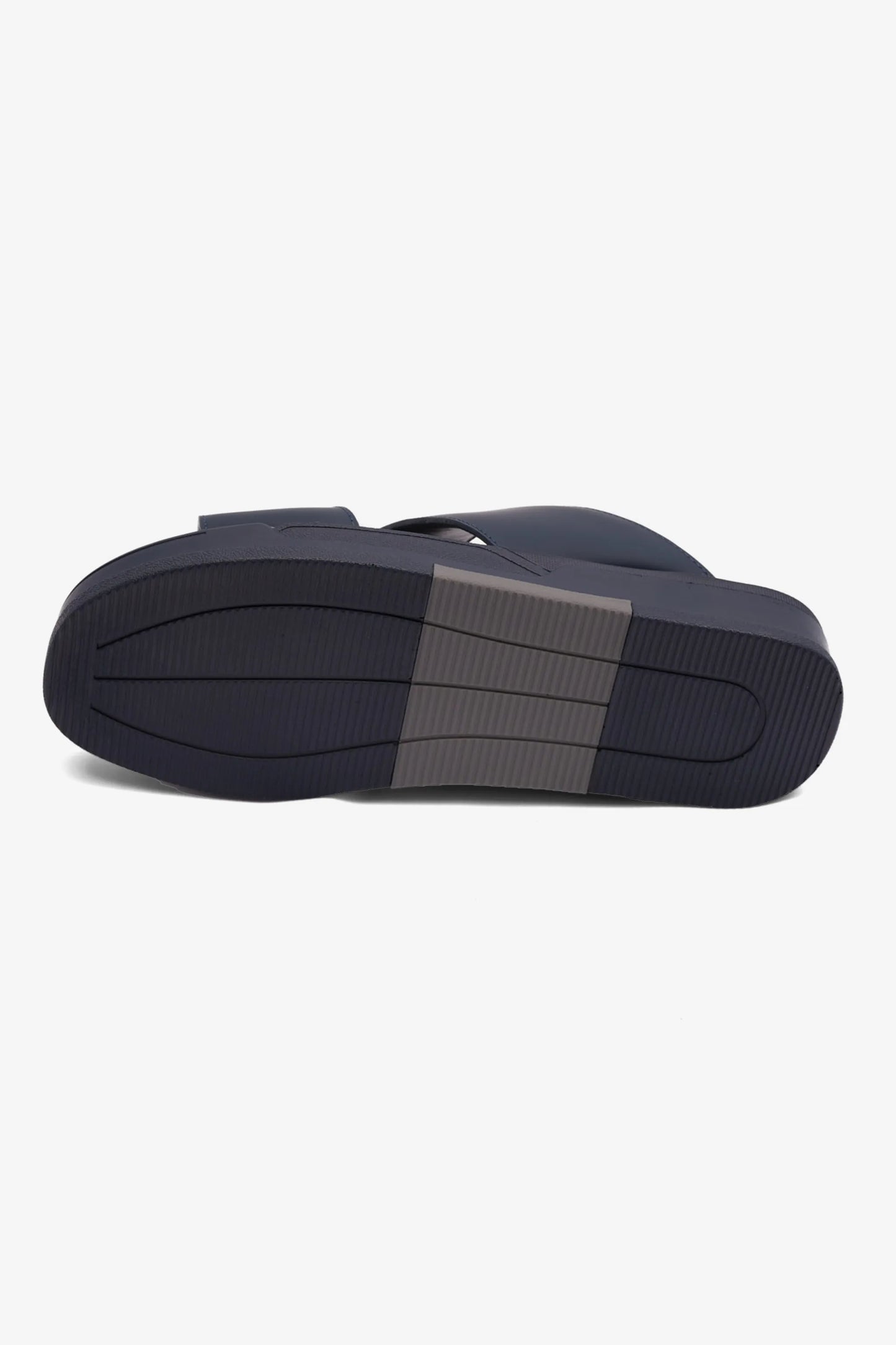 UOMO CAVALIER MENS ARABIC MATTE LEATHER SANDALS NAVY - Seventy7