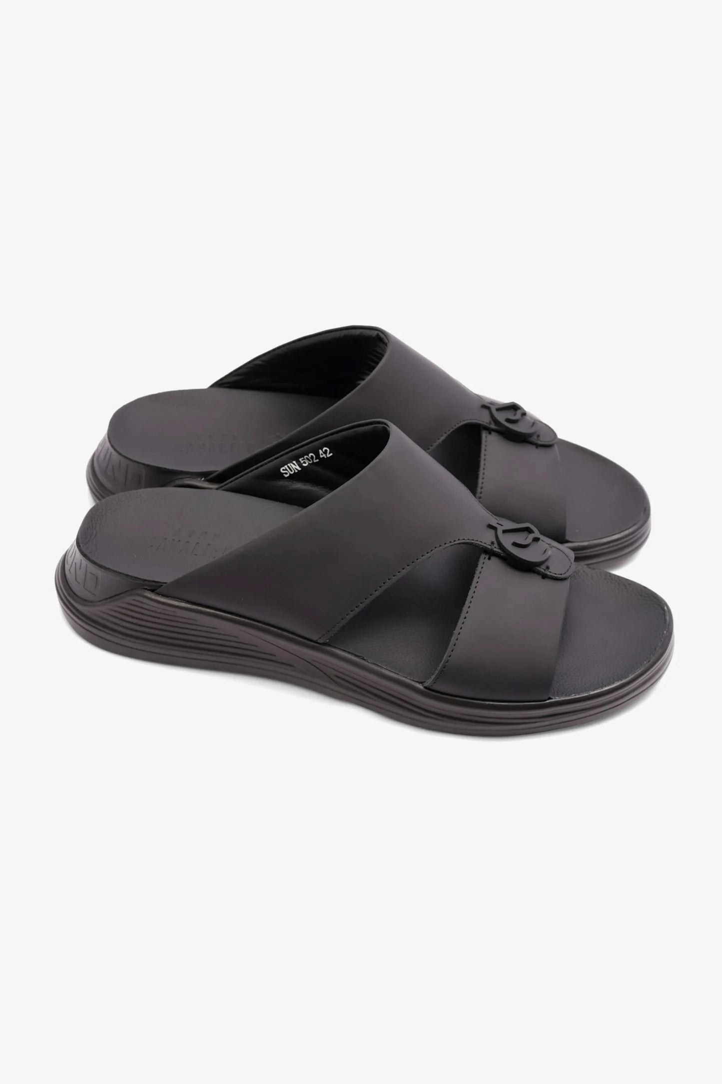 MENS ARABIC UOMO CAVALIER SANDALS SUN BLACK - Seventy7