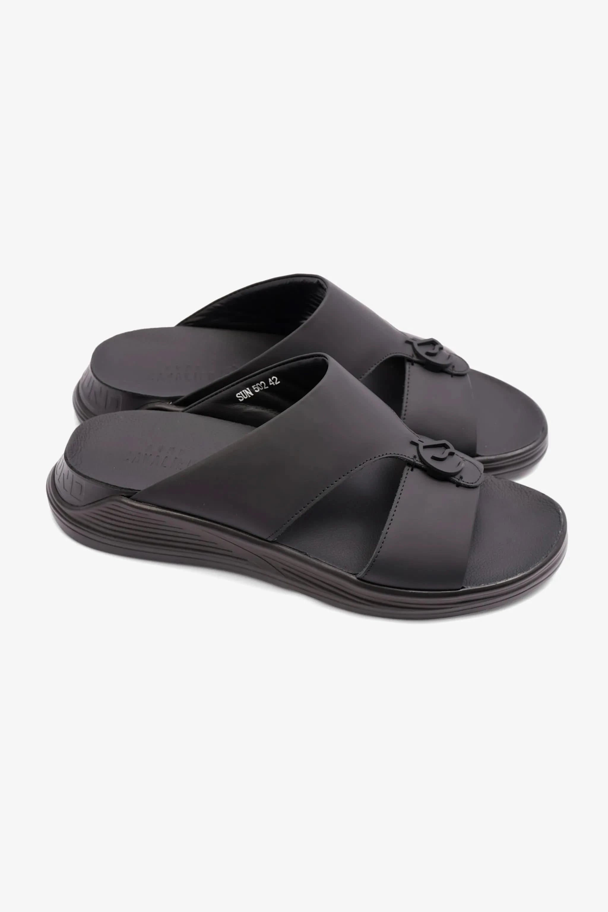 MENS ARABIC UOMO CAVALIER SANDALS SUN BLACK - Seventy7
