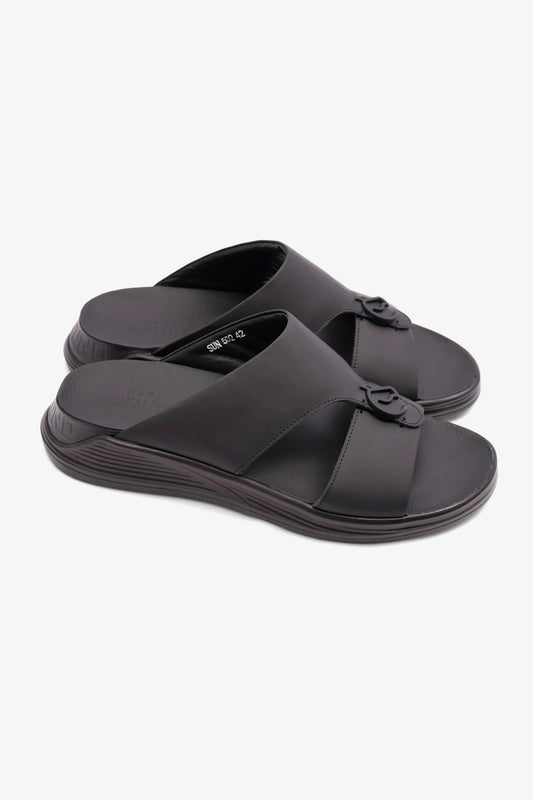 MENS ARABIC UOMO CAVALIER SANDALS SUN BLACK - Seventy7