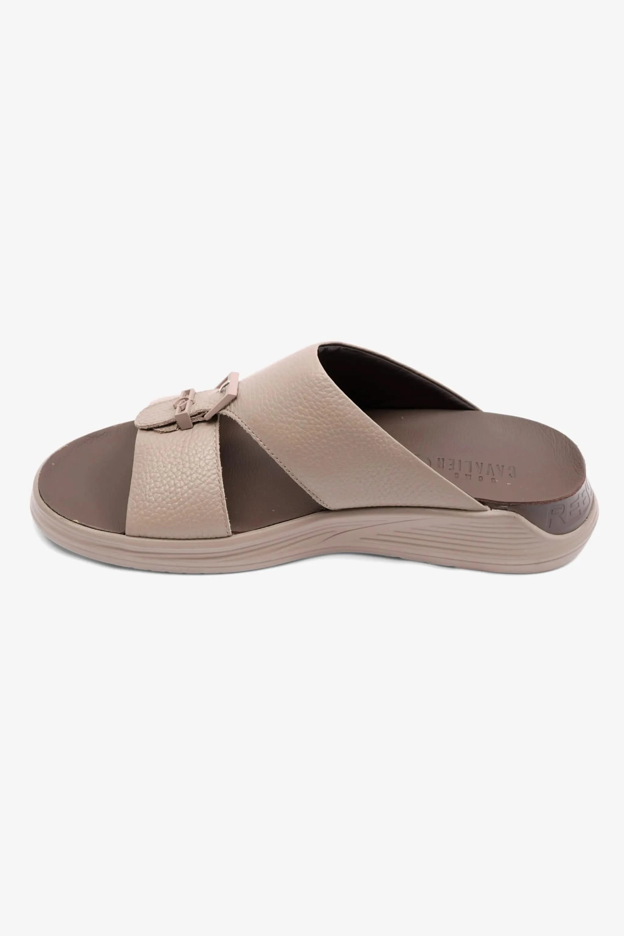 UOMO CAVALIER  EMBOSSED LEATHER MENS SANDAL SUN FOSSILE - Seventy7