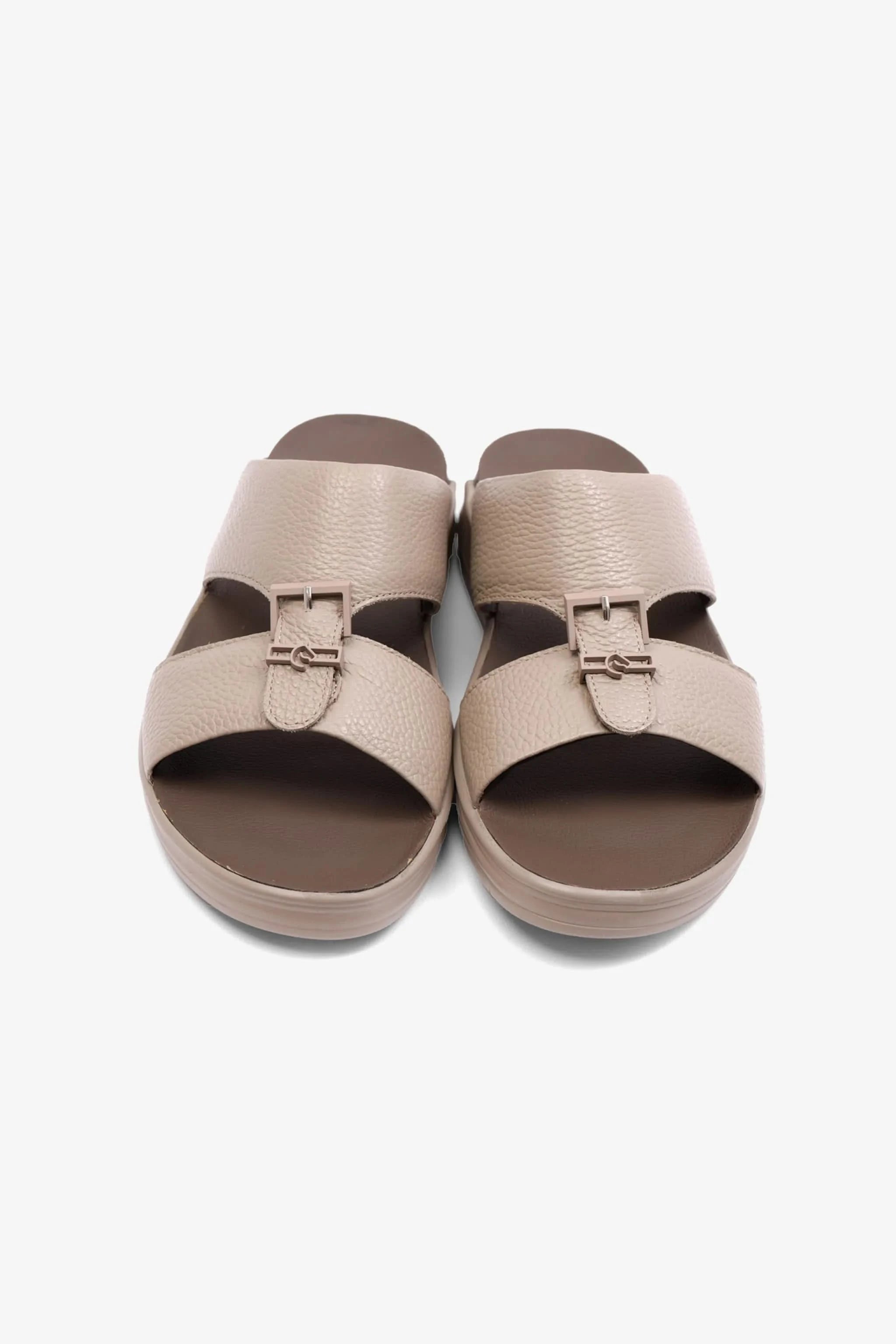 UOMO CAVALIER  EMBOSSED LEATHER MENS SANDAL SUN FOSSILE - Seventy7