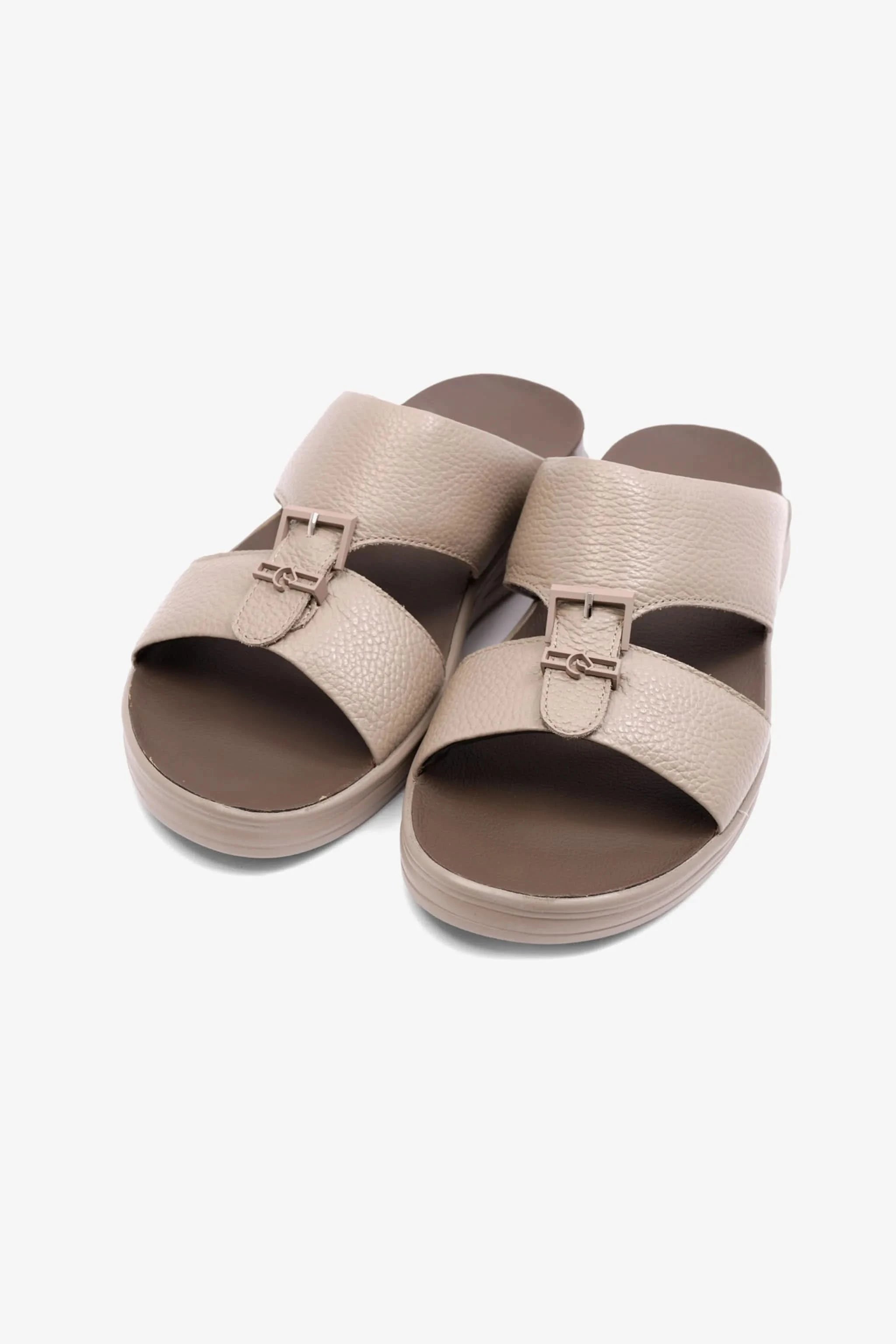 UOMO CAVALIER  EMBOSSED LEATHER MENS SANDAL SUN FOSSILE - Seventy7